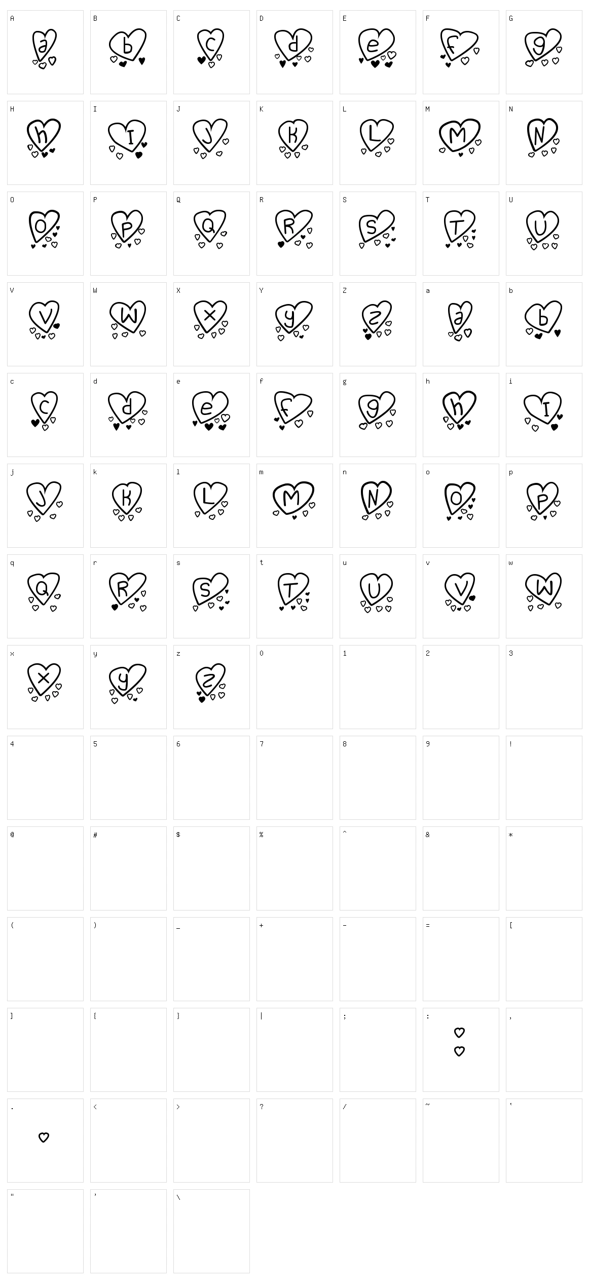 Love you too TFB Character Set