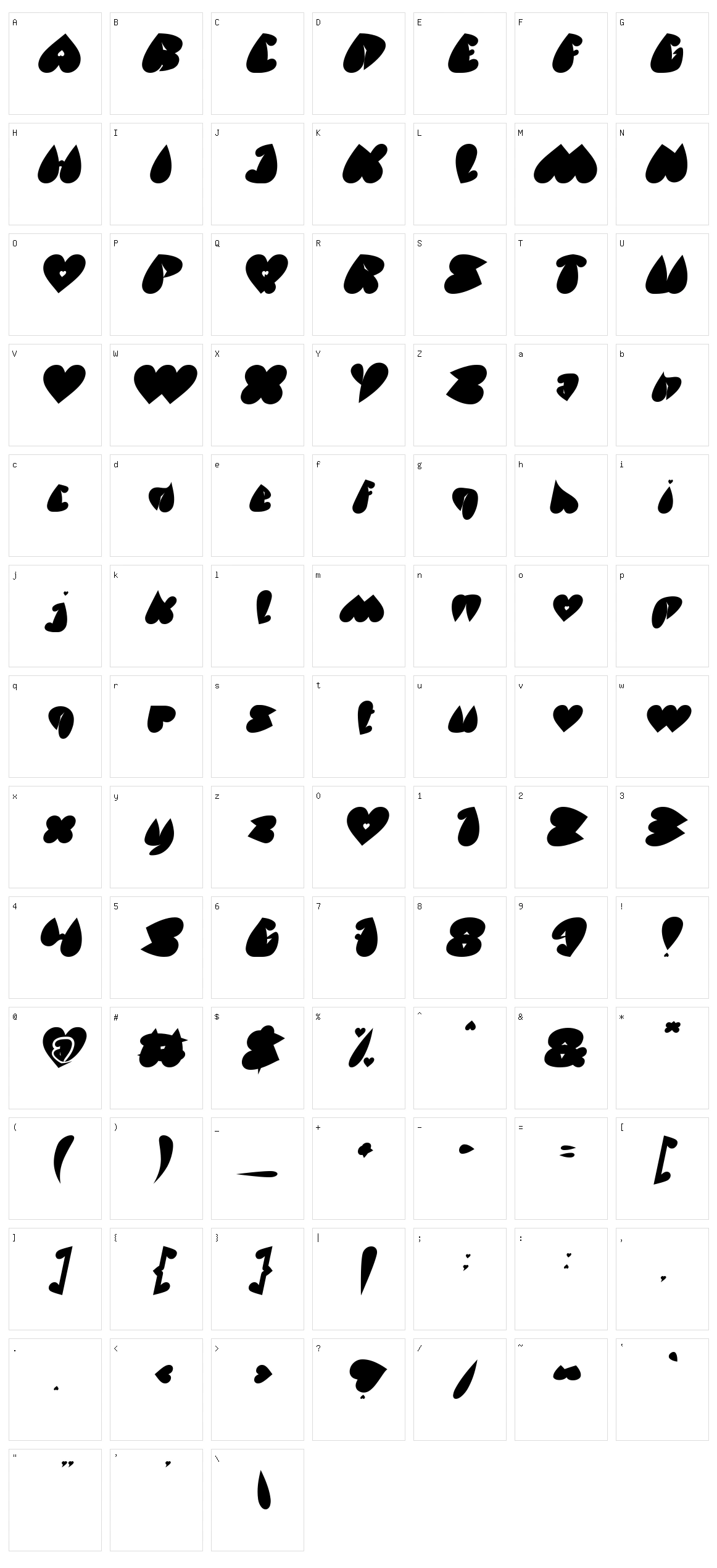 Valentine's day Character Set