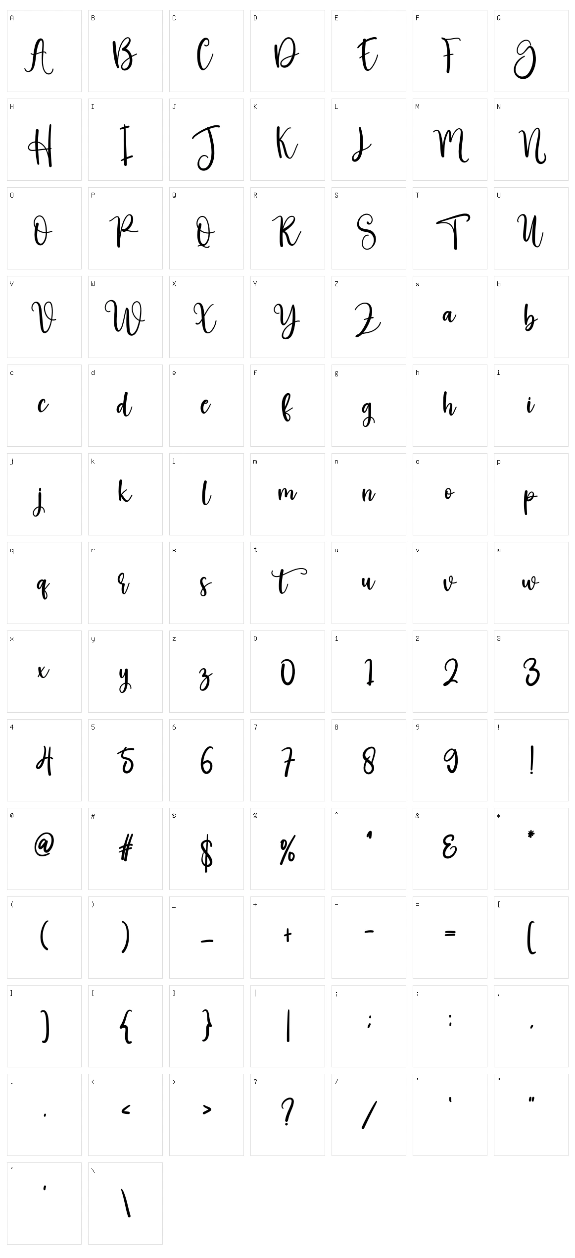 Background Character Set