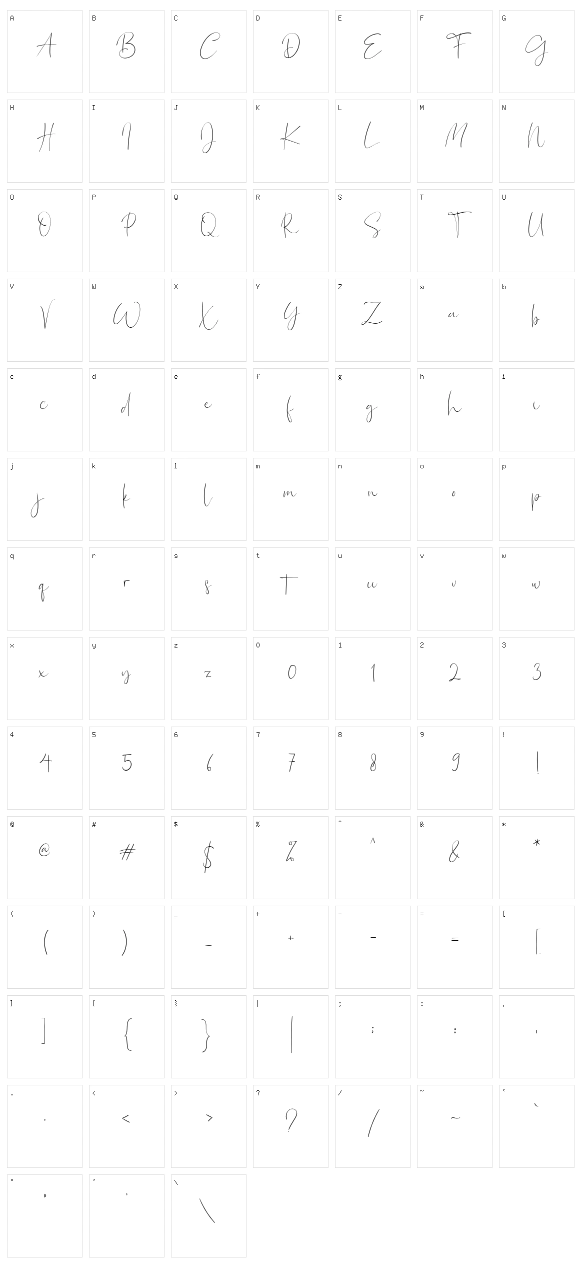 Bagus Stanlley Character Set