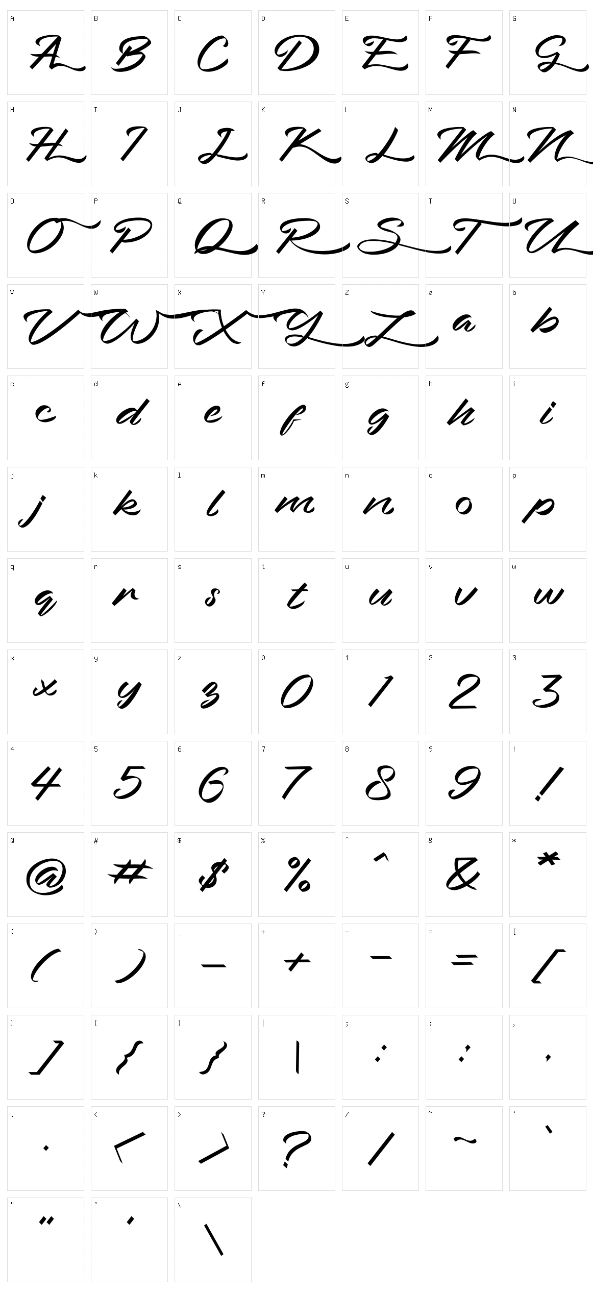 Bahari Character Set