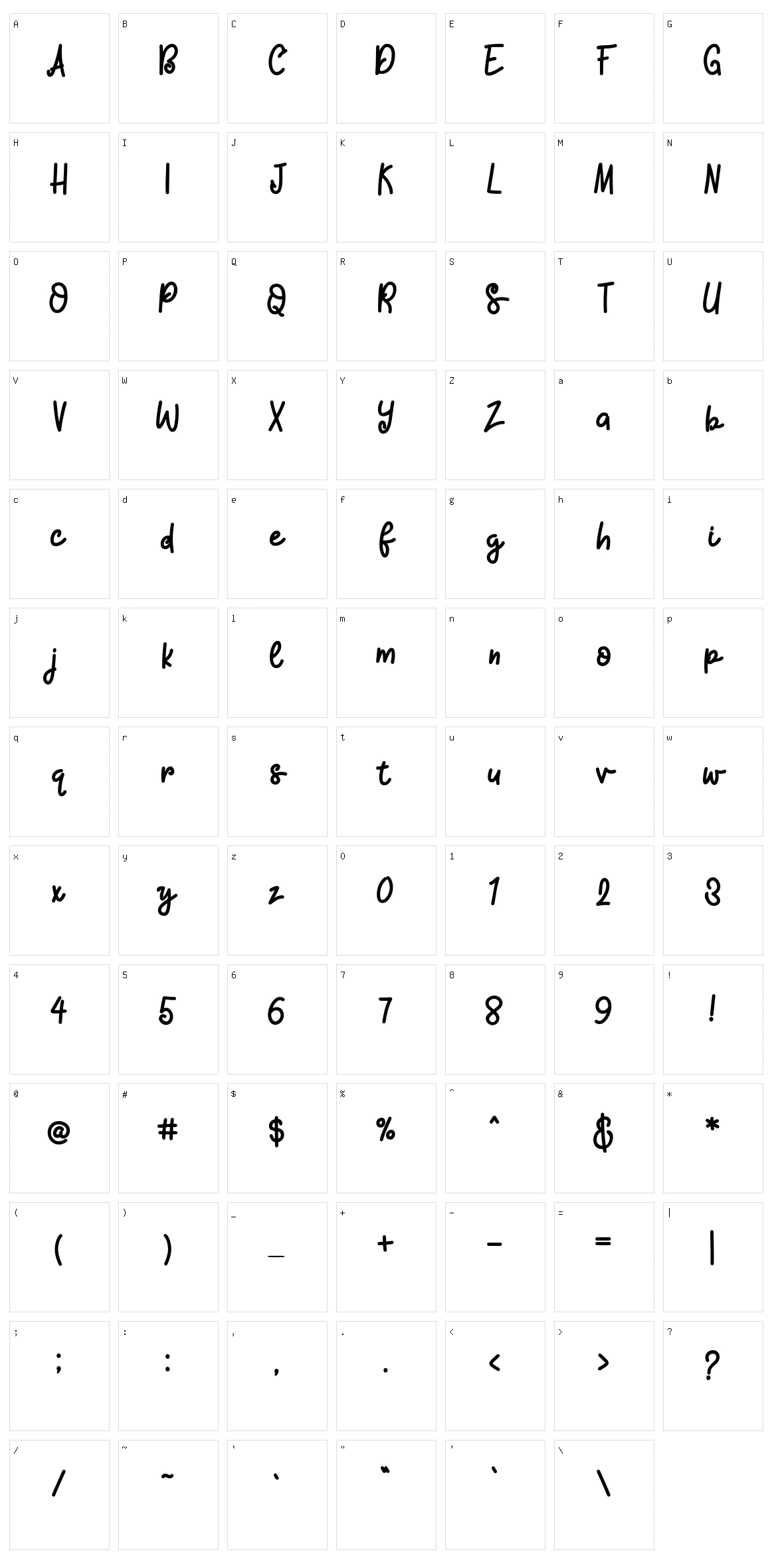 Bakpia Character Set