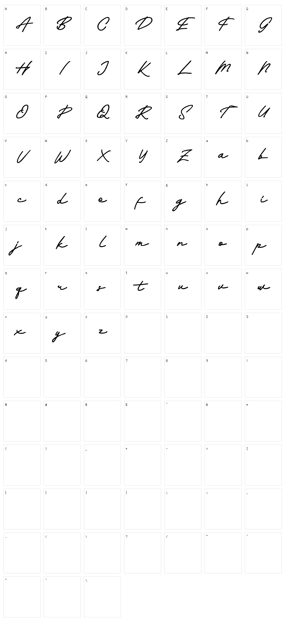 Baladewa Character Set