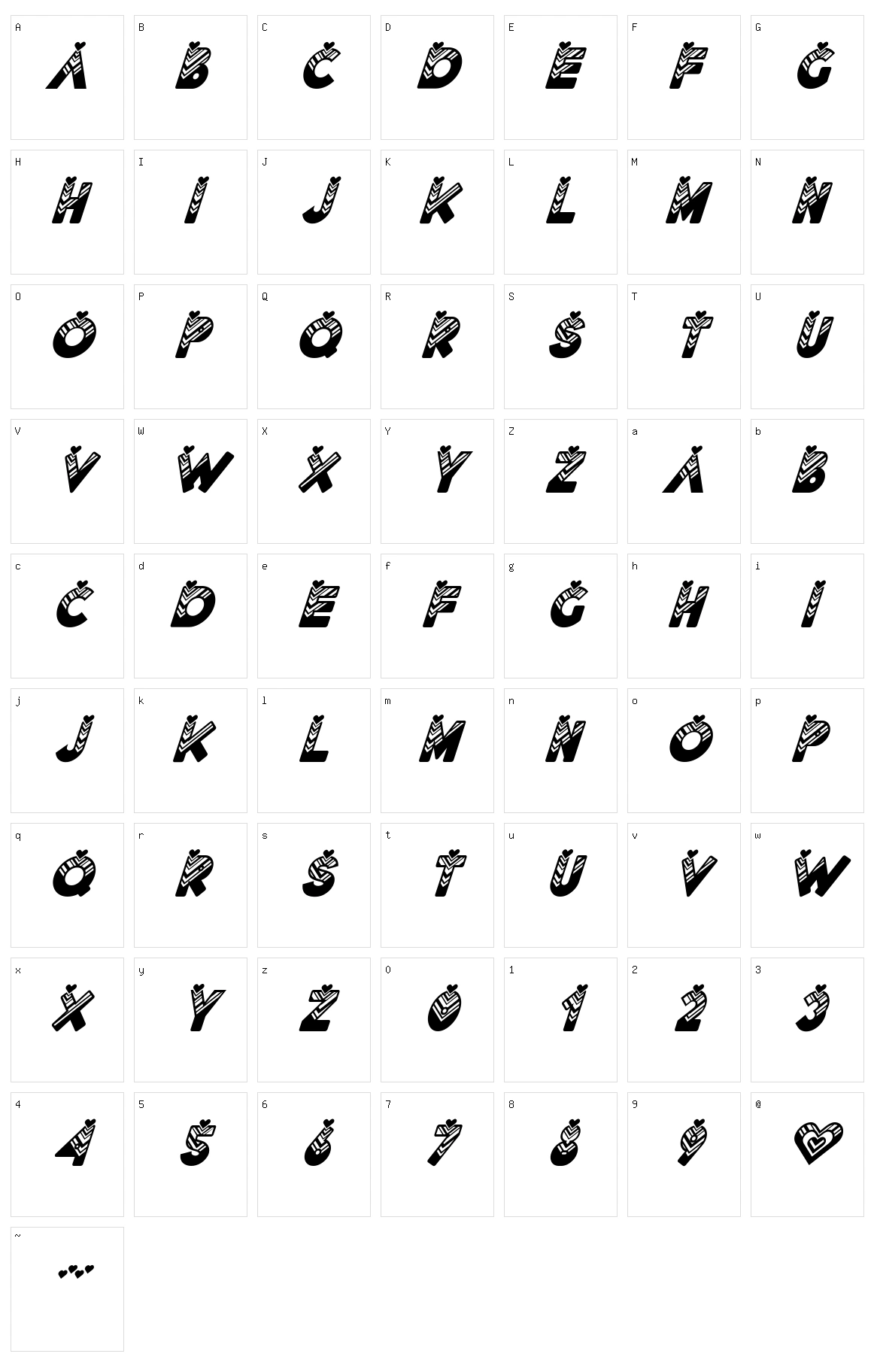 Lovantine Character Set