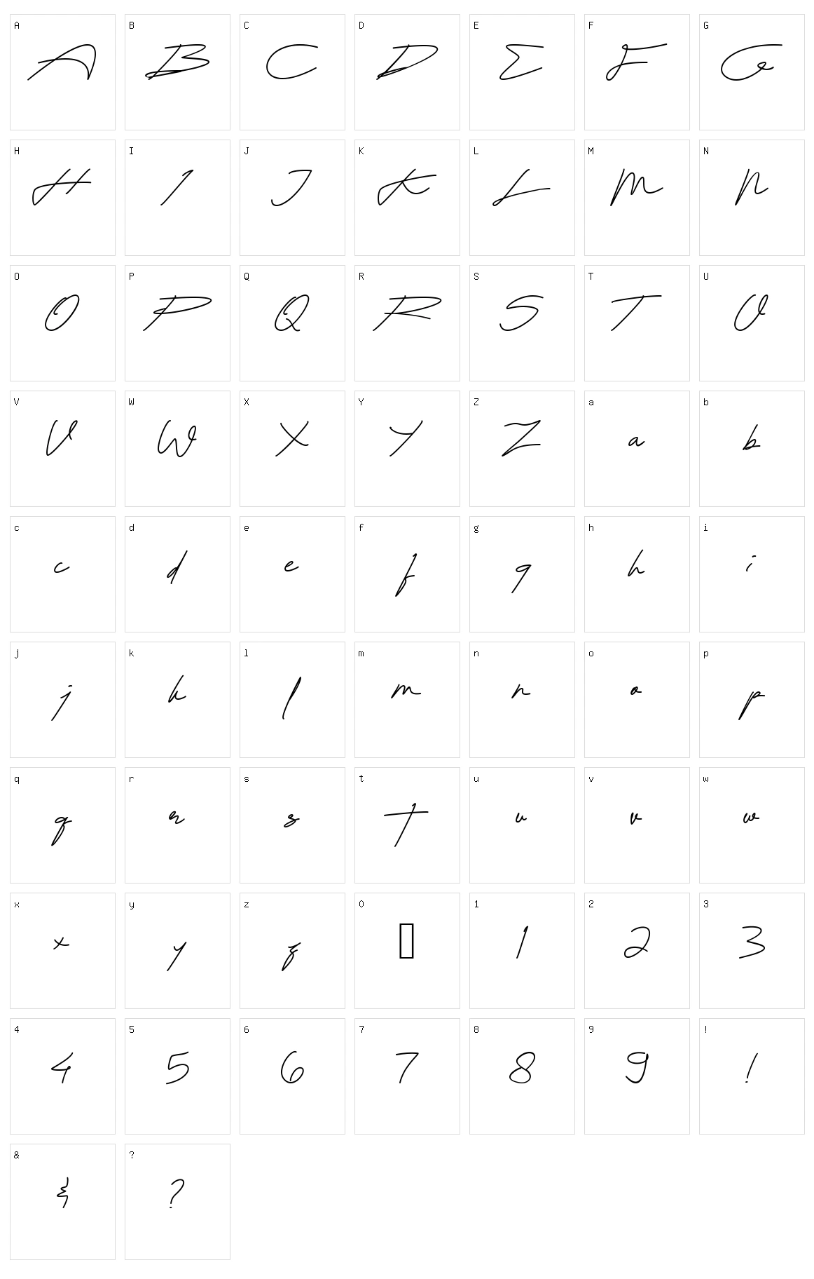 Balfontheim Character Set