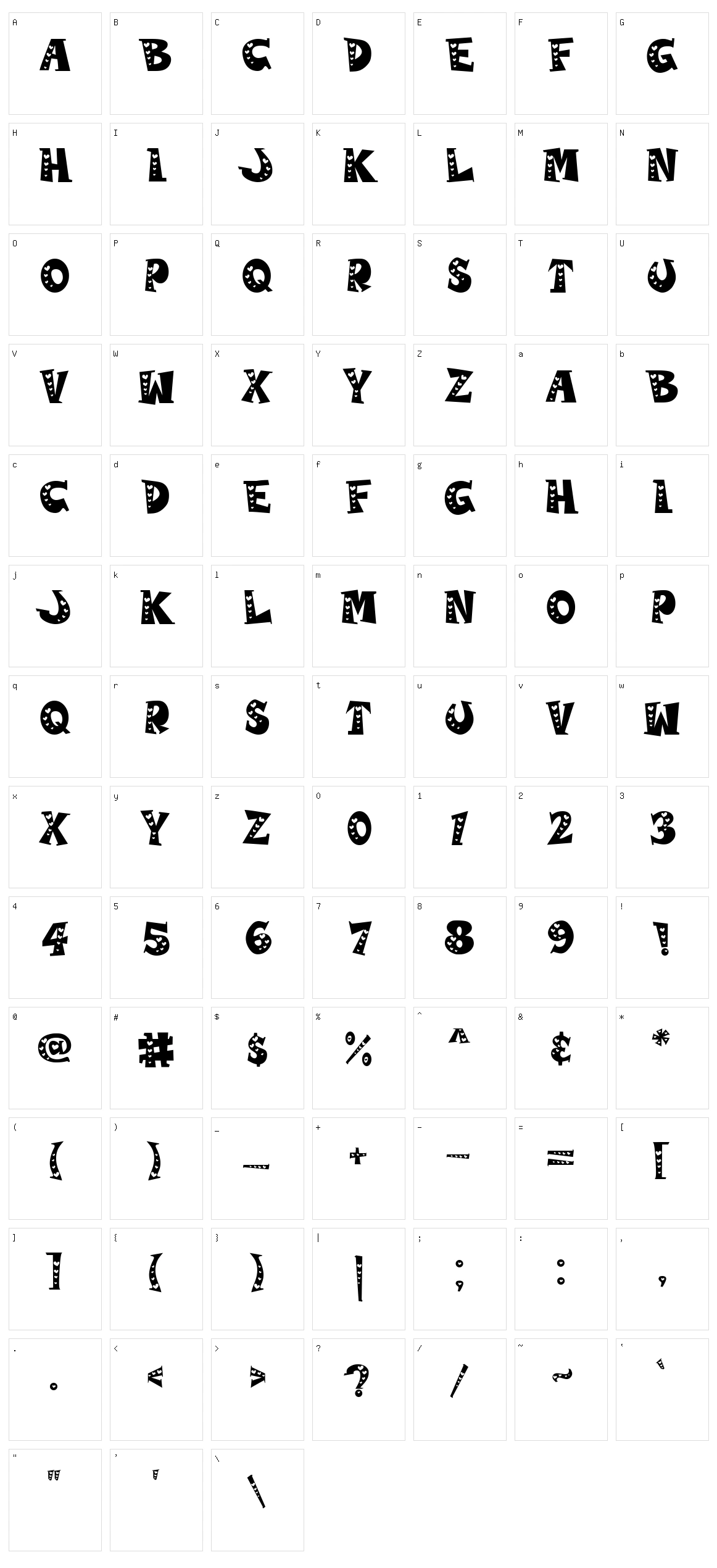 Kiddie Love Character Set
