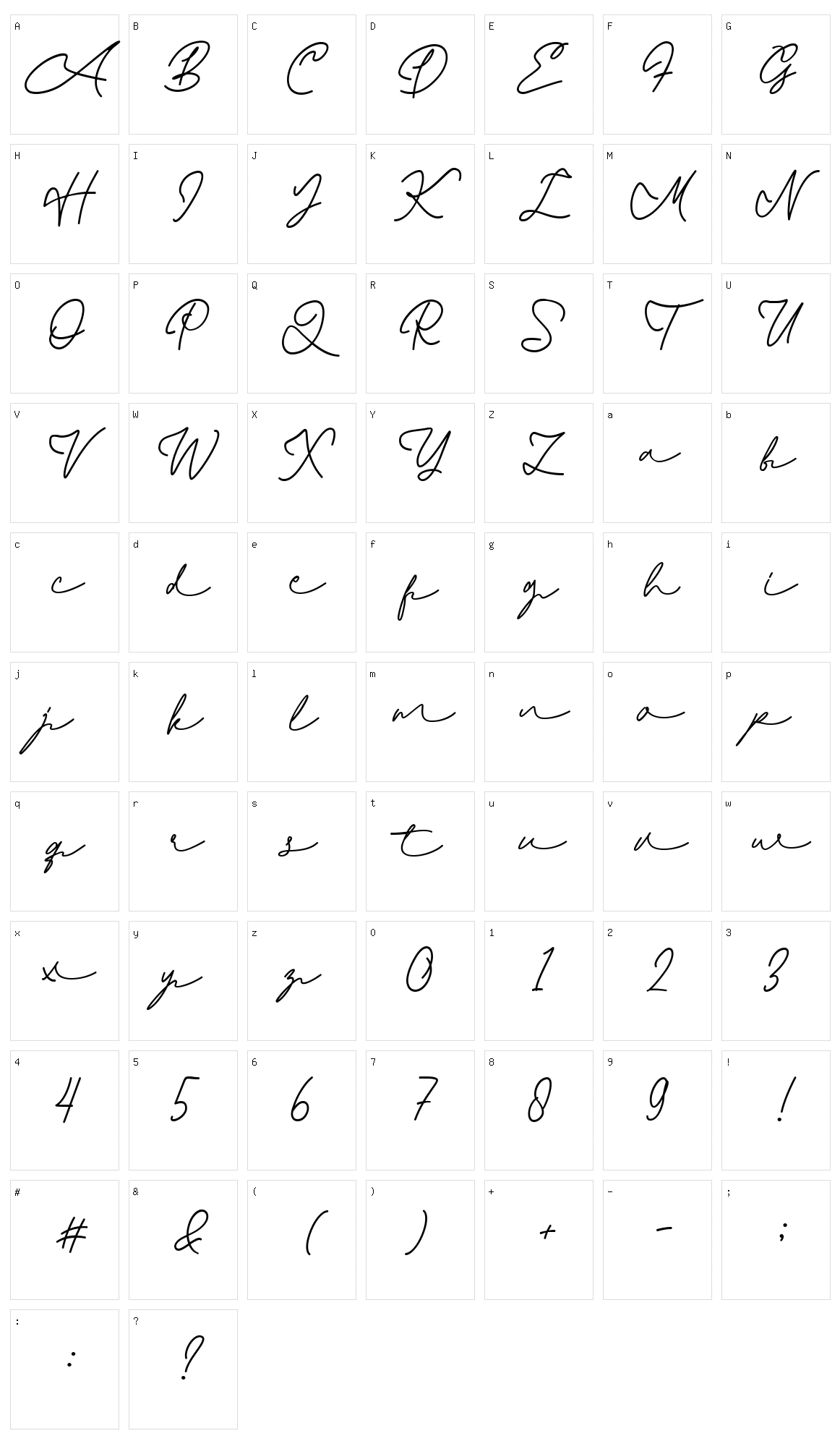 Ballantik Character Set