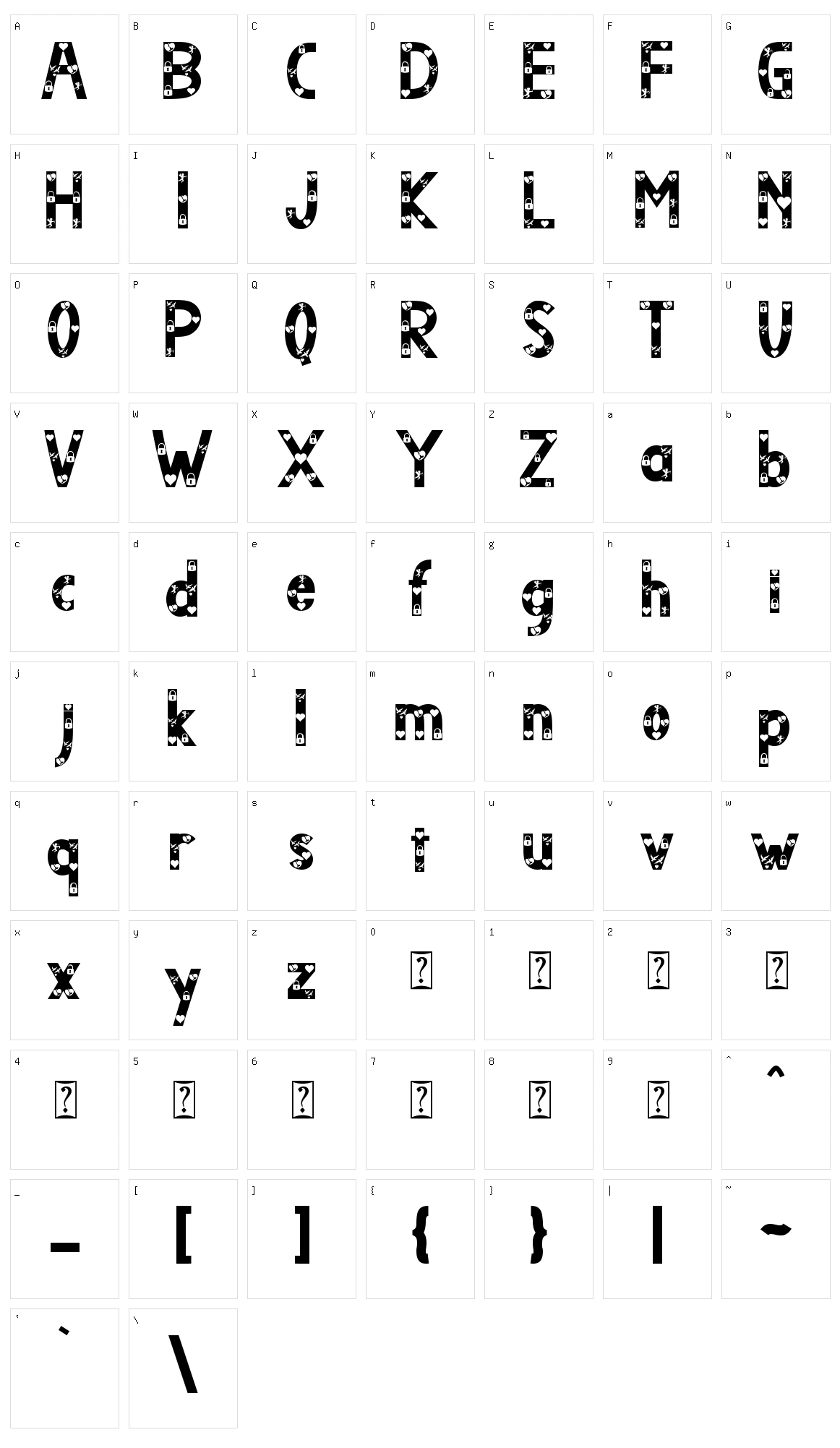 Airlove Character Set