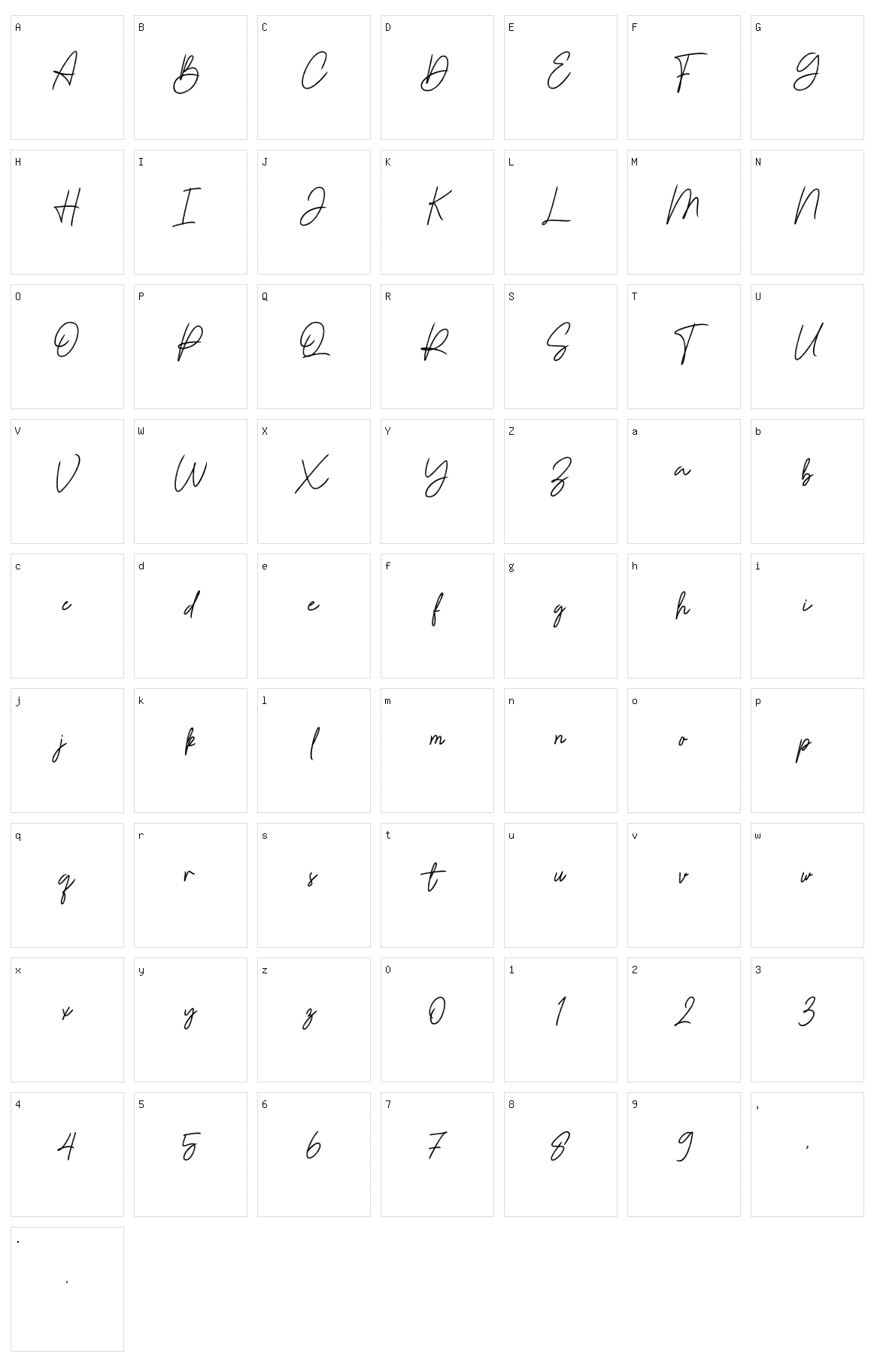 Ballqis Character Set