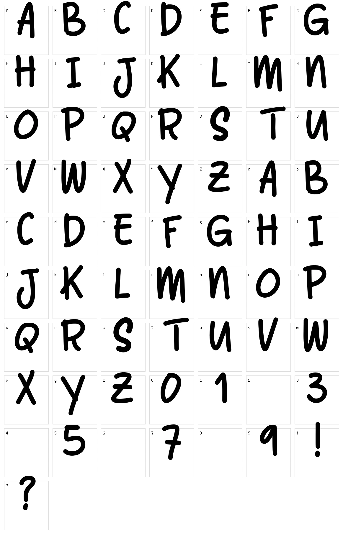 Balltimore Character Set