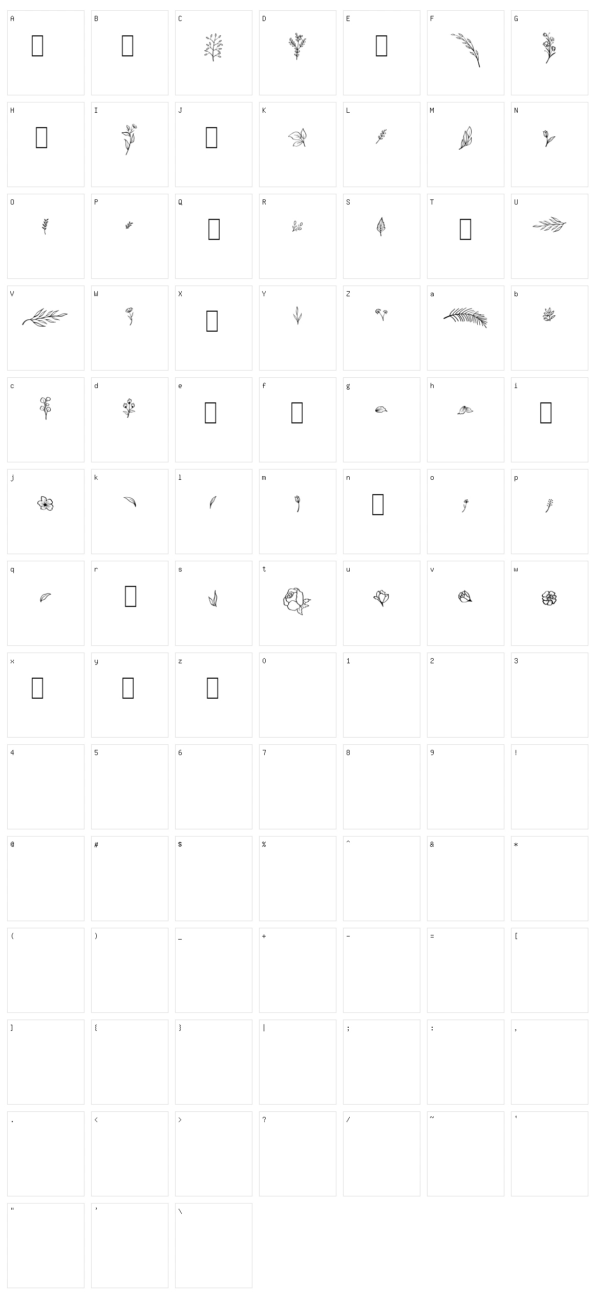 Balmond Character Set