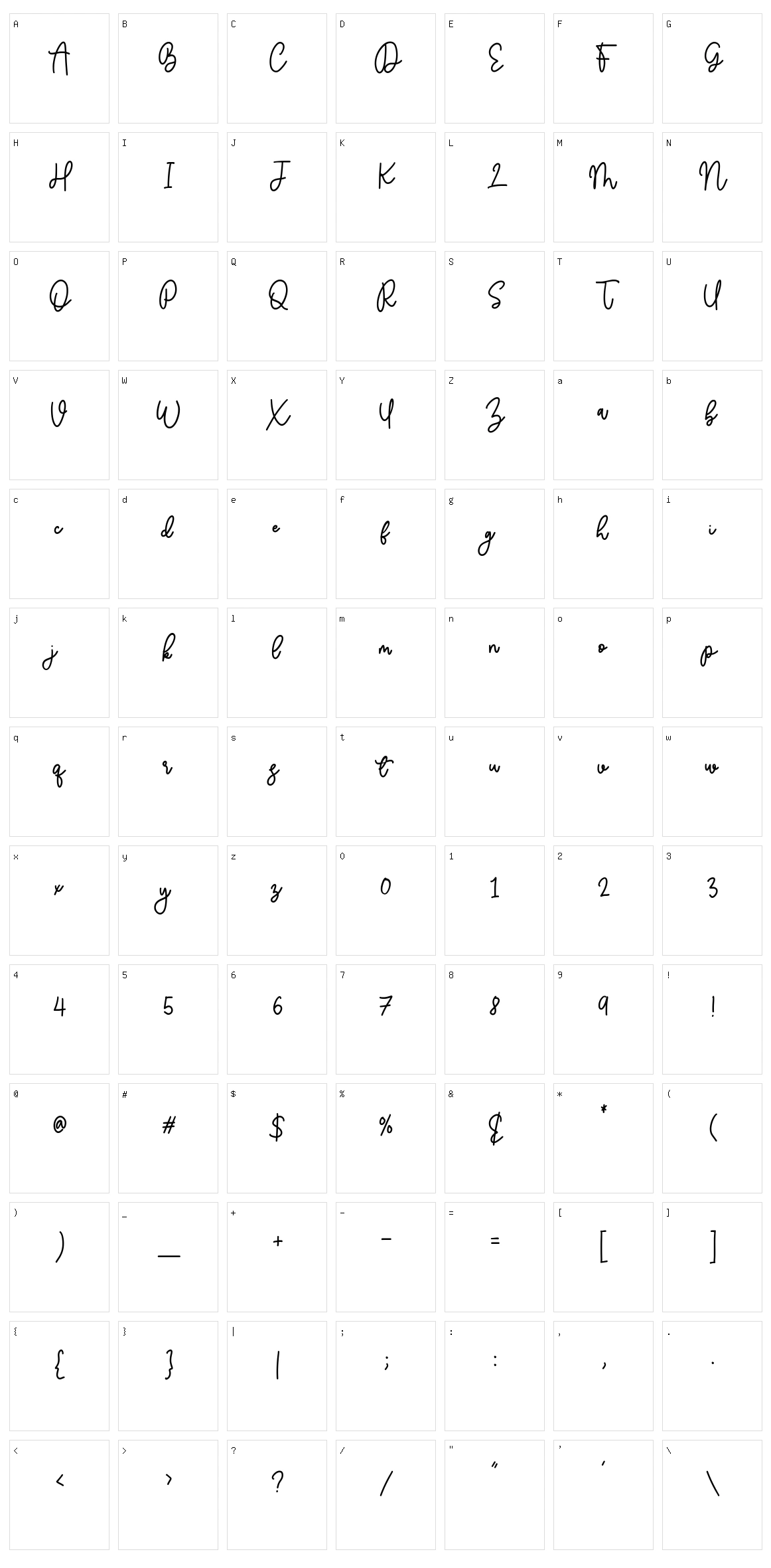 Balmonde Character Set