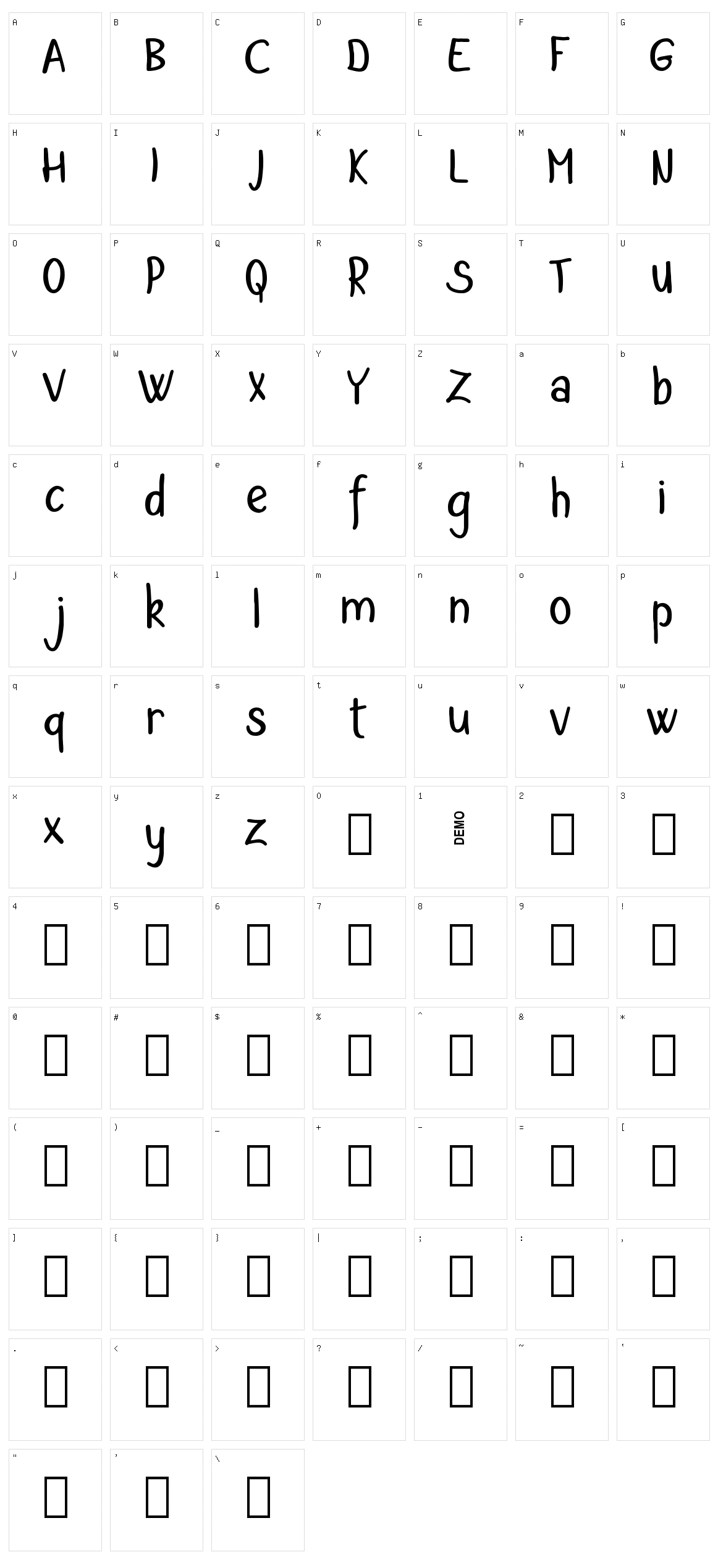 Balton Character Set