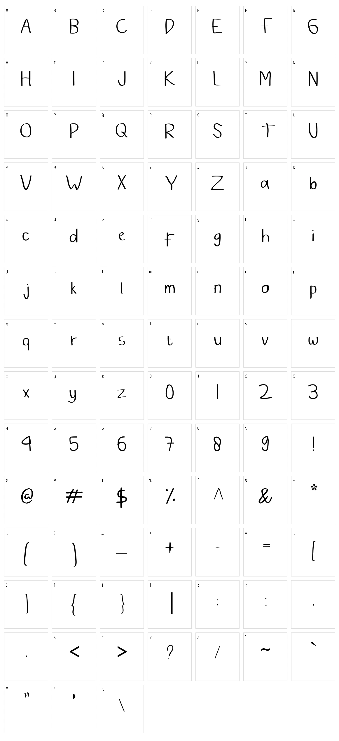 Bambu Character Set