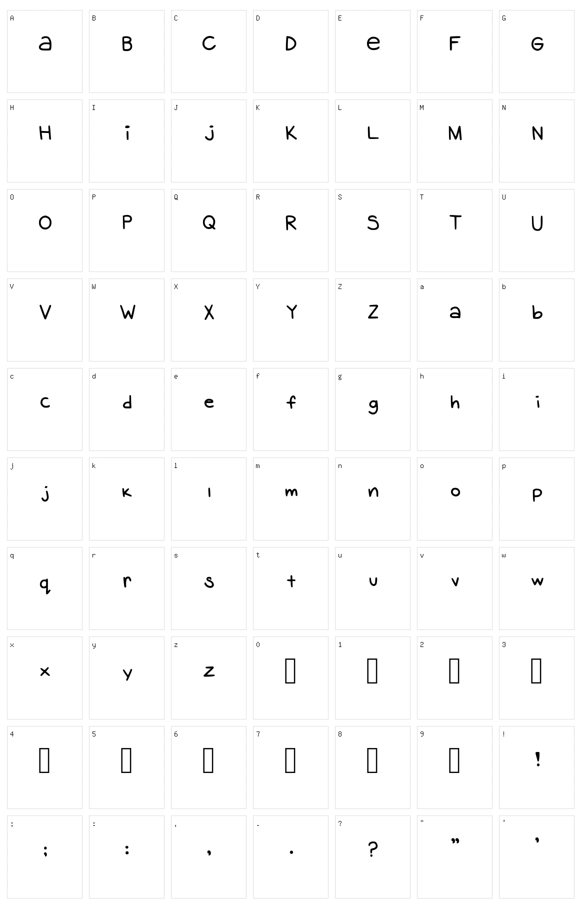 Banana Seed Character Set