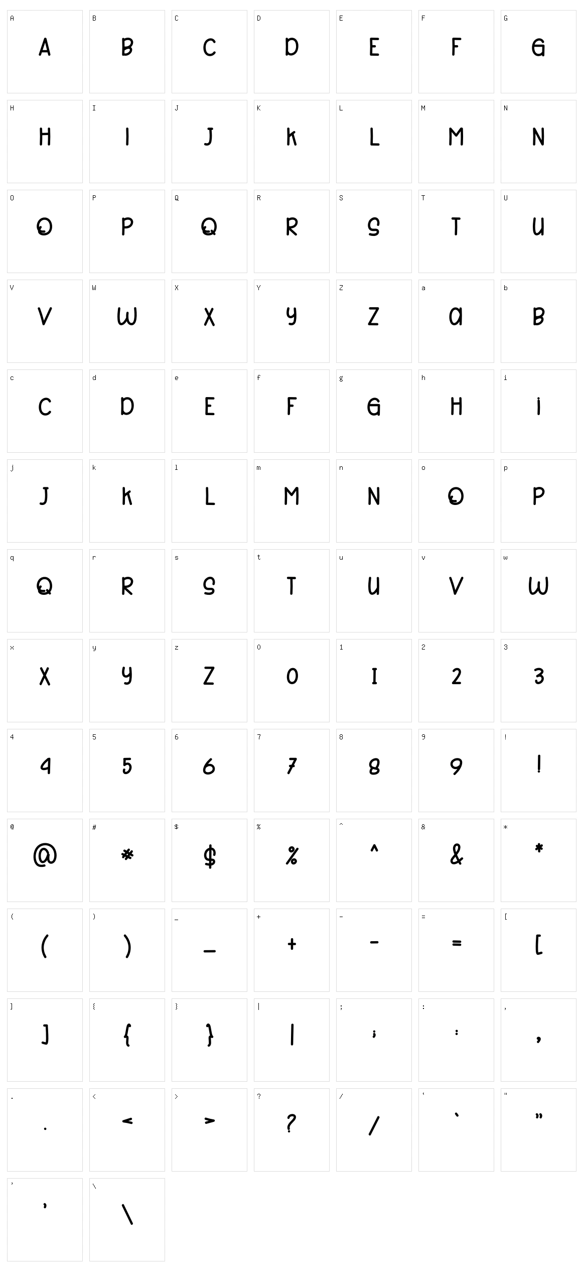 Barbeque Character Set