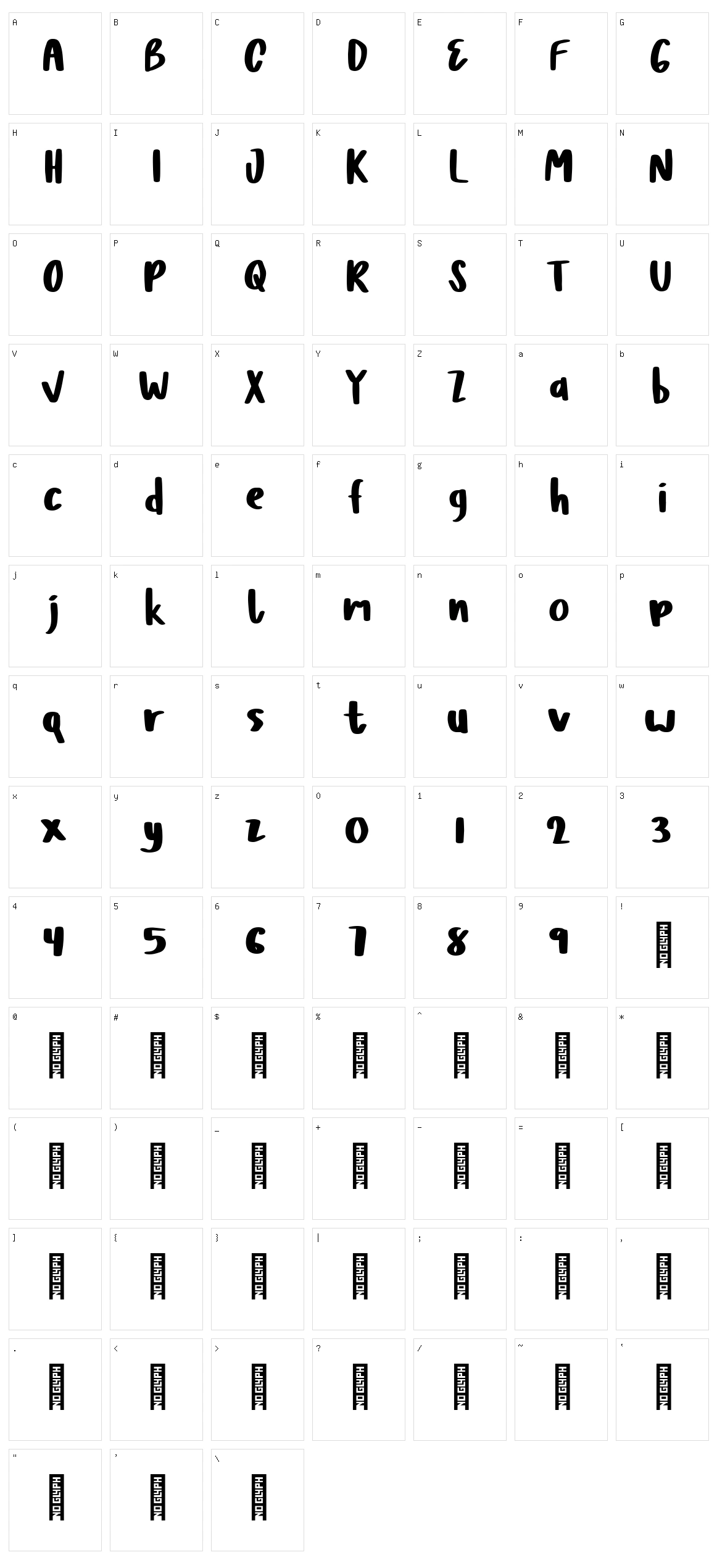 Barela Character Set