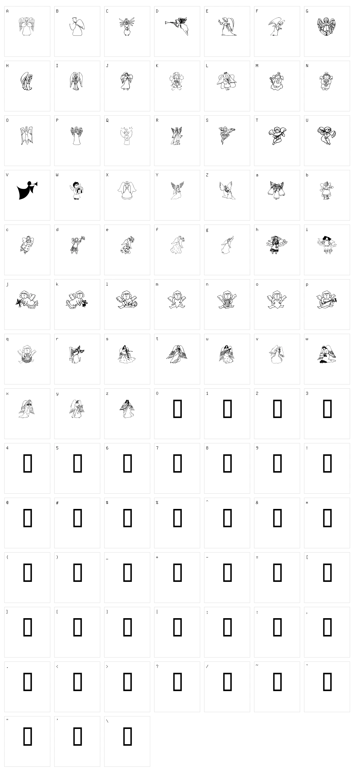 Angel'Os Character Set