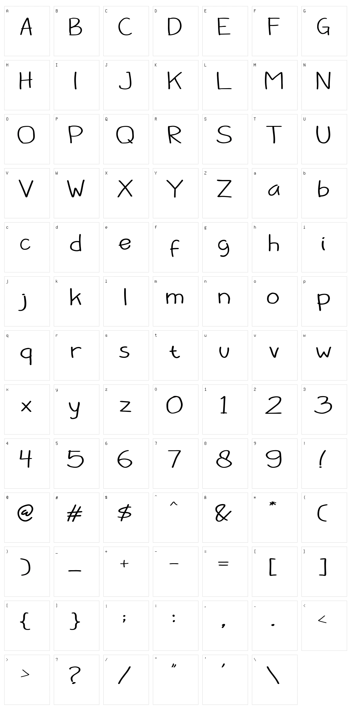 Barokah Character Set