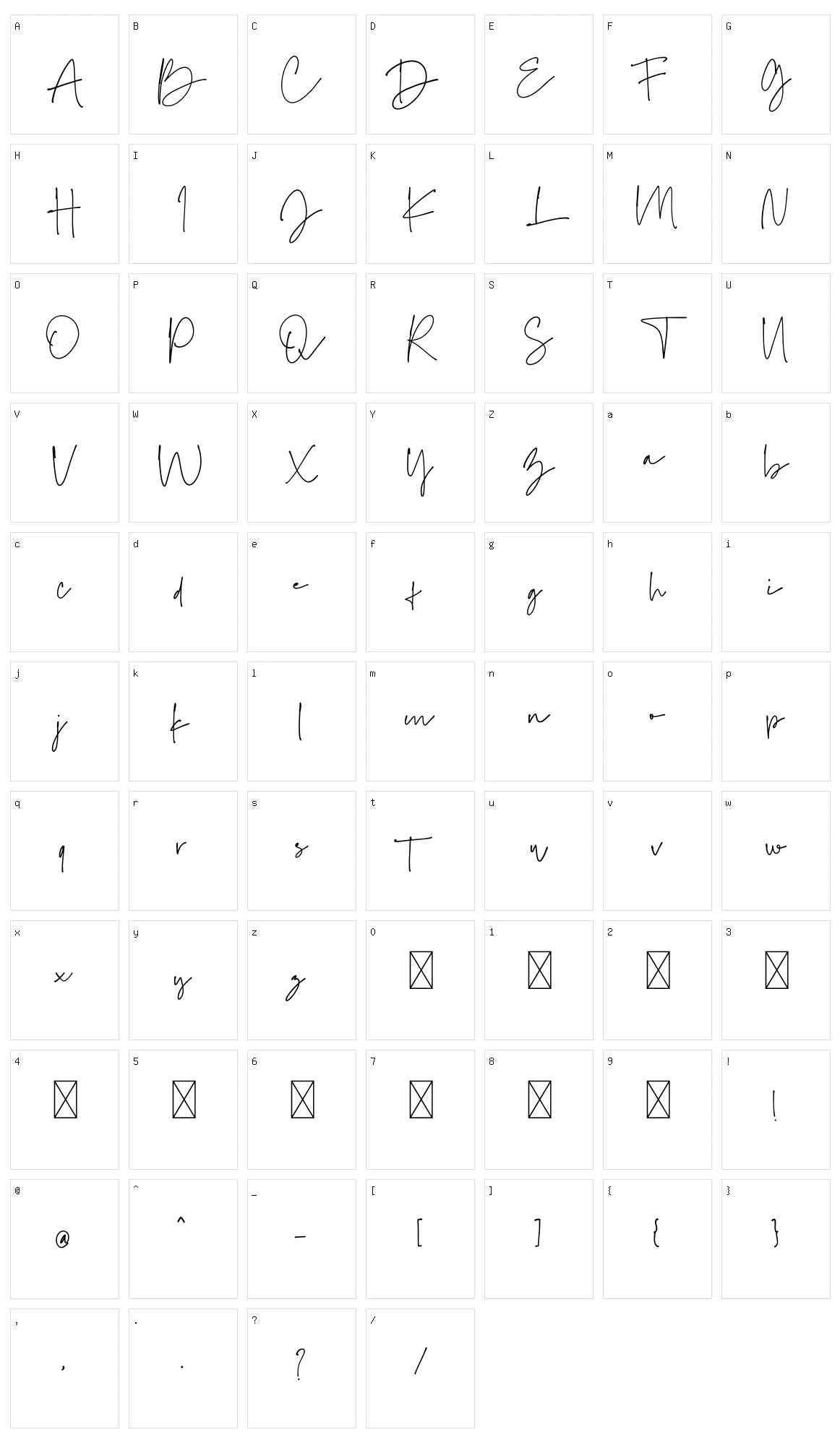 Baselliost Character Set