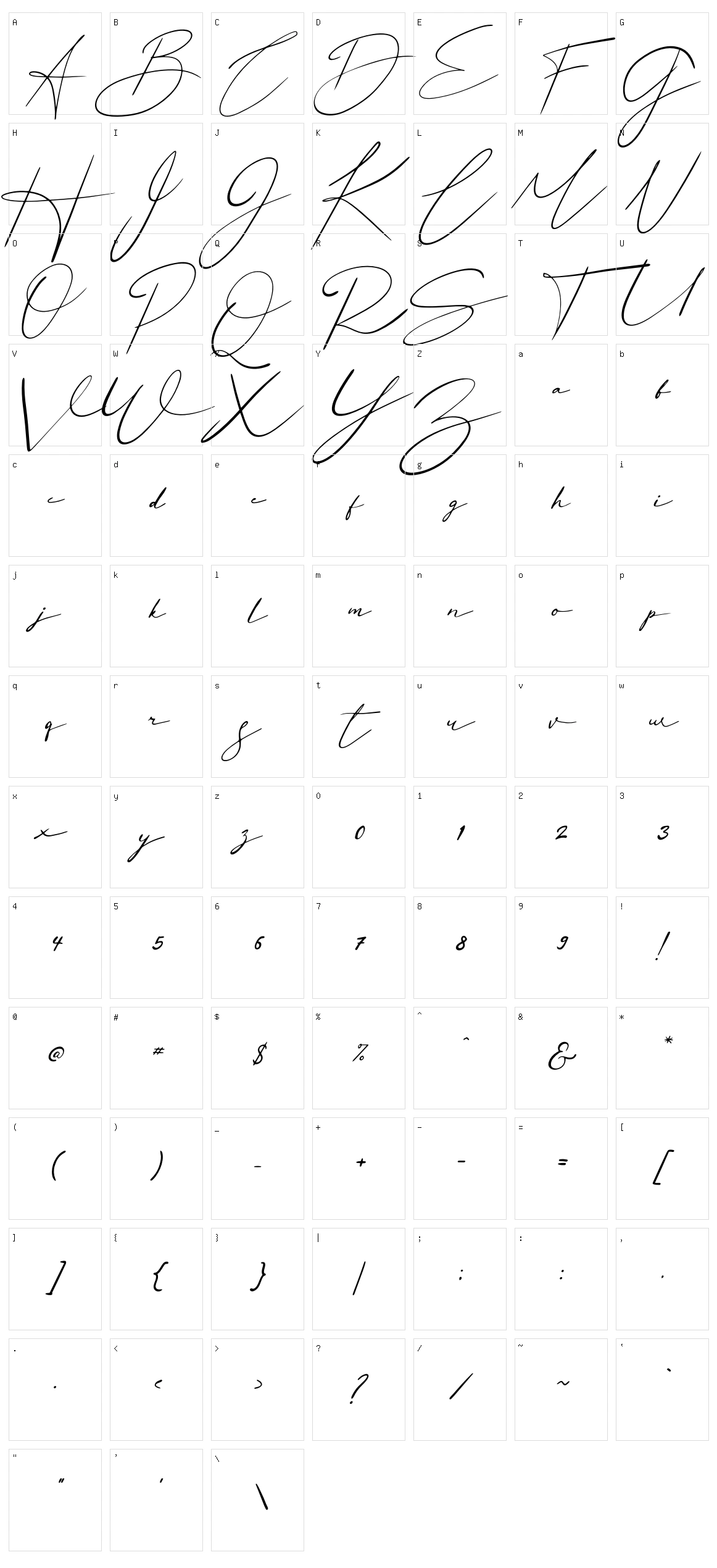 Basstian Character Set