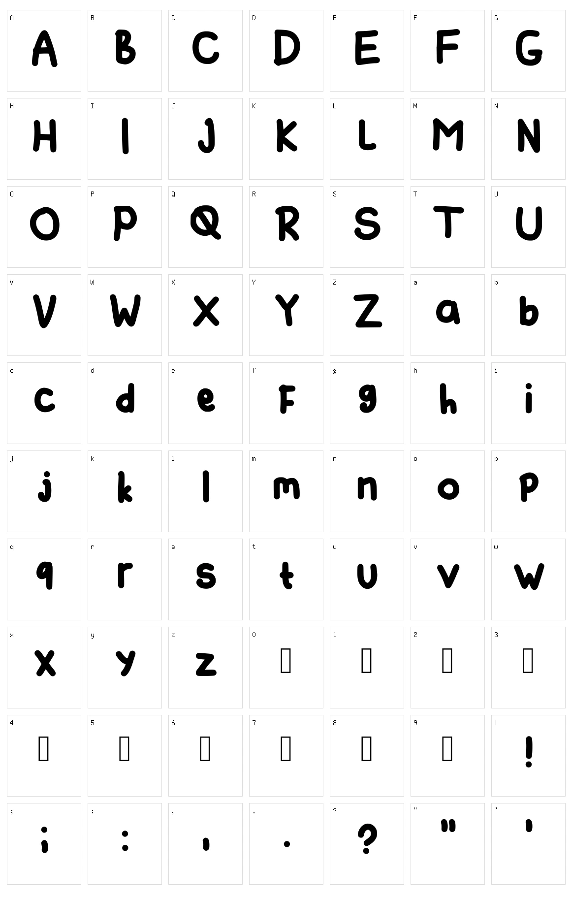 Batagor Character Set