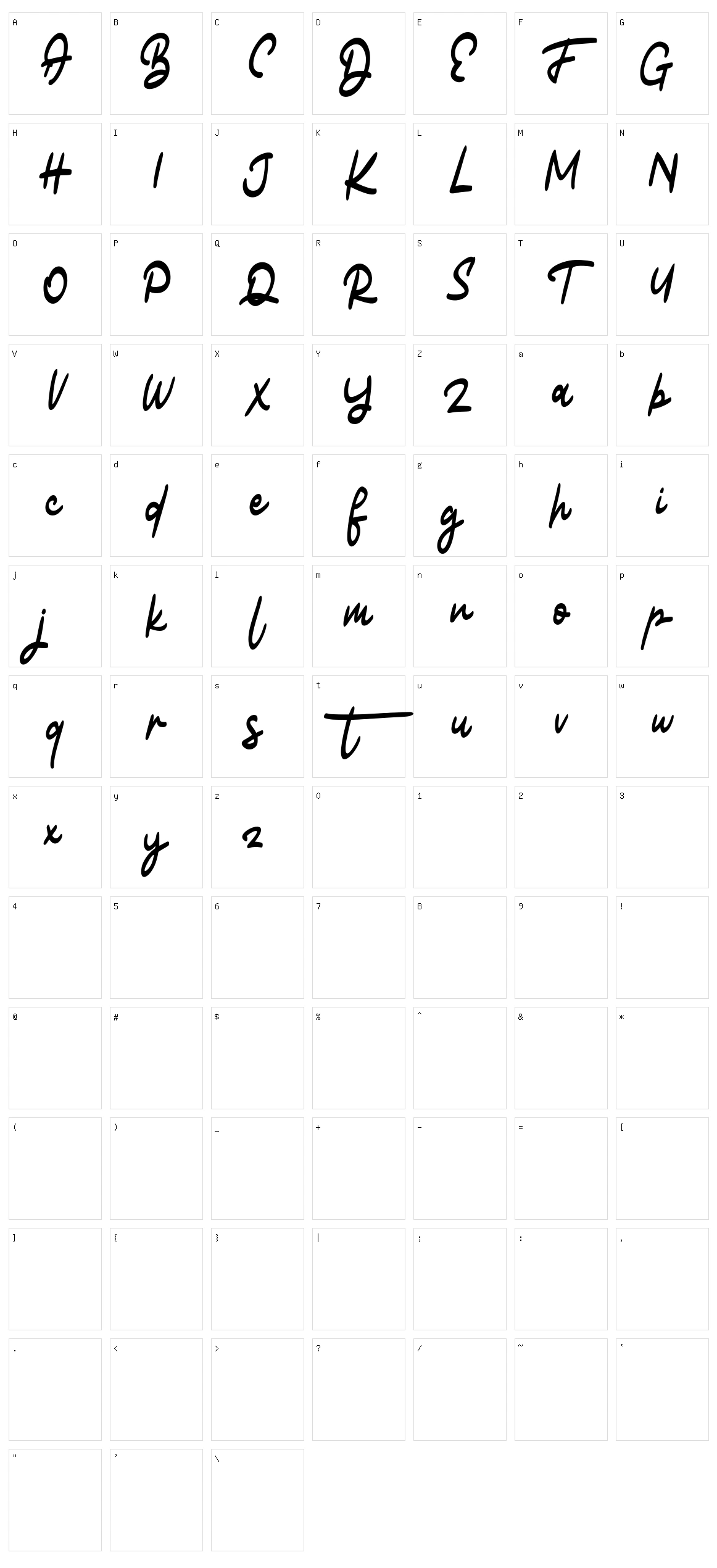 Batone Character Set