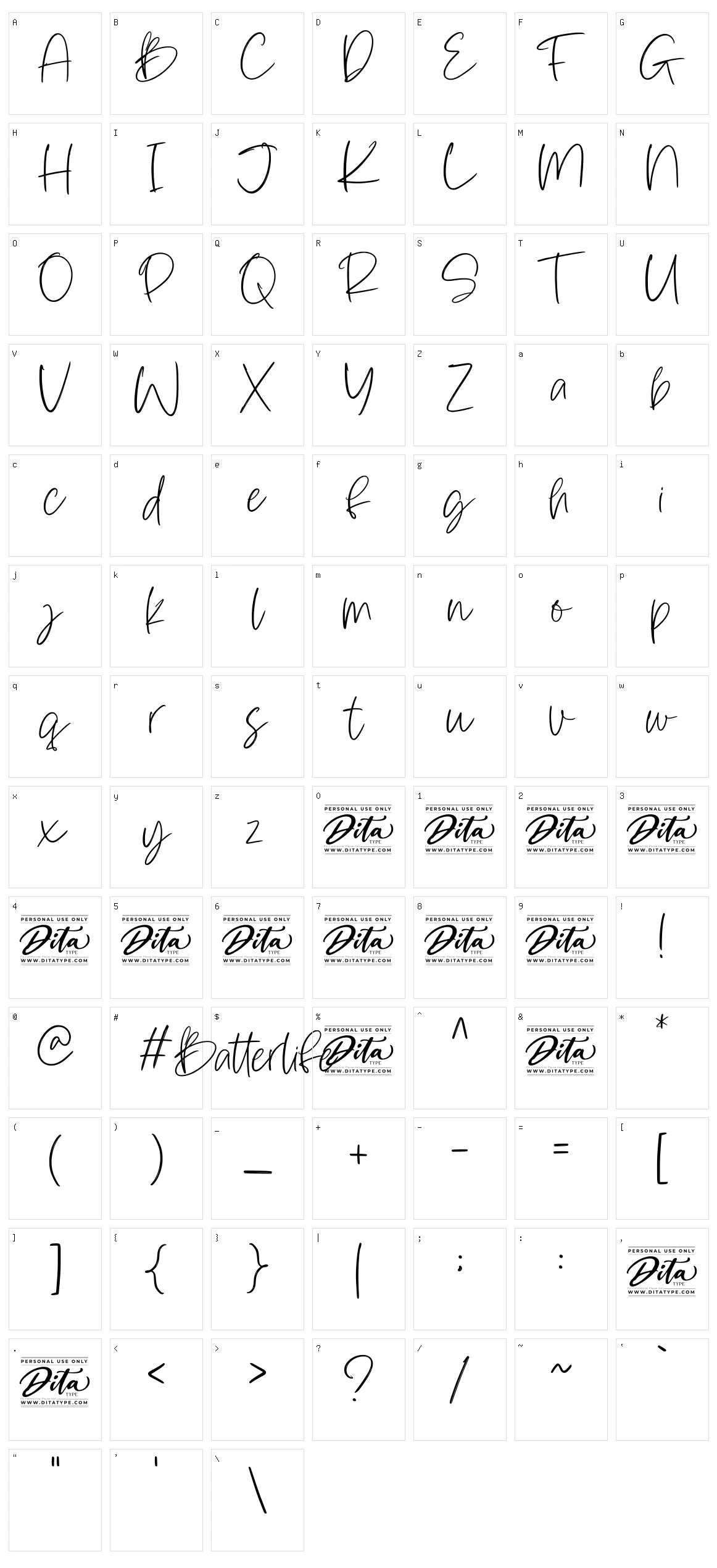 Batterlife Character Set