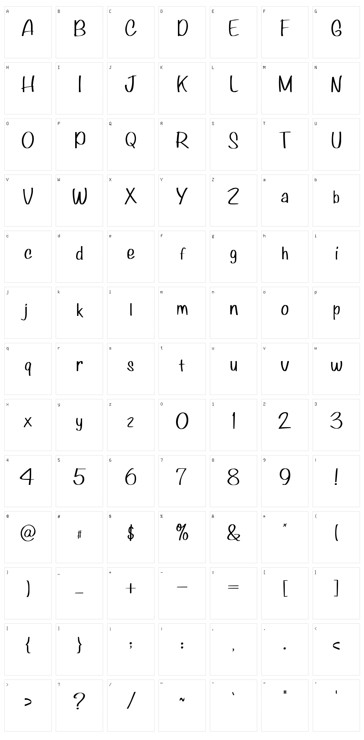 Bavaria Character Set