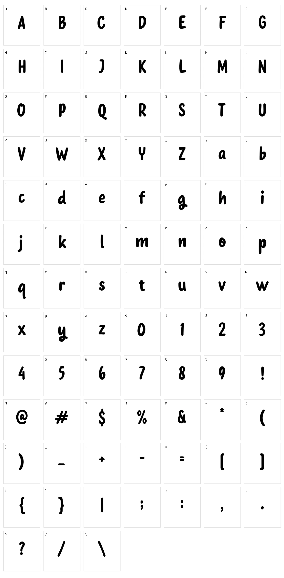 Bayola Character Set