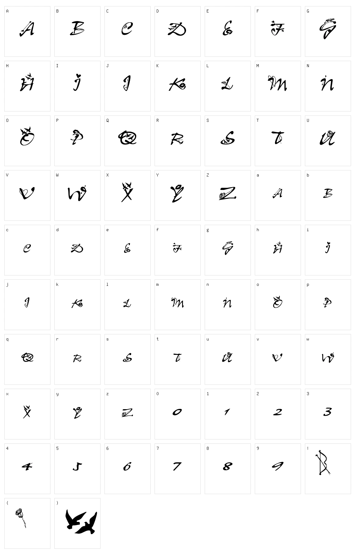 Clb:Valentine Character Set
