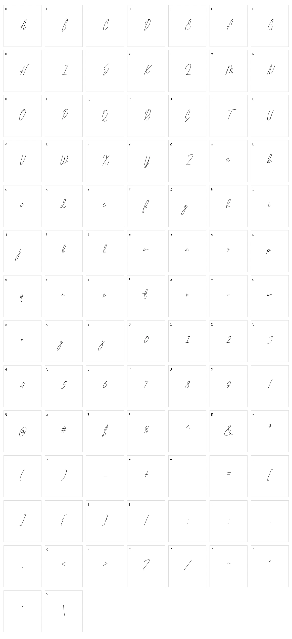 Beam Visionary Signature Character Set