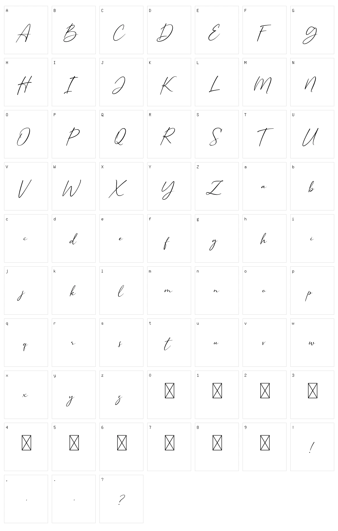 Beatlys Character Set