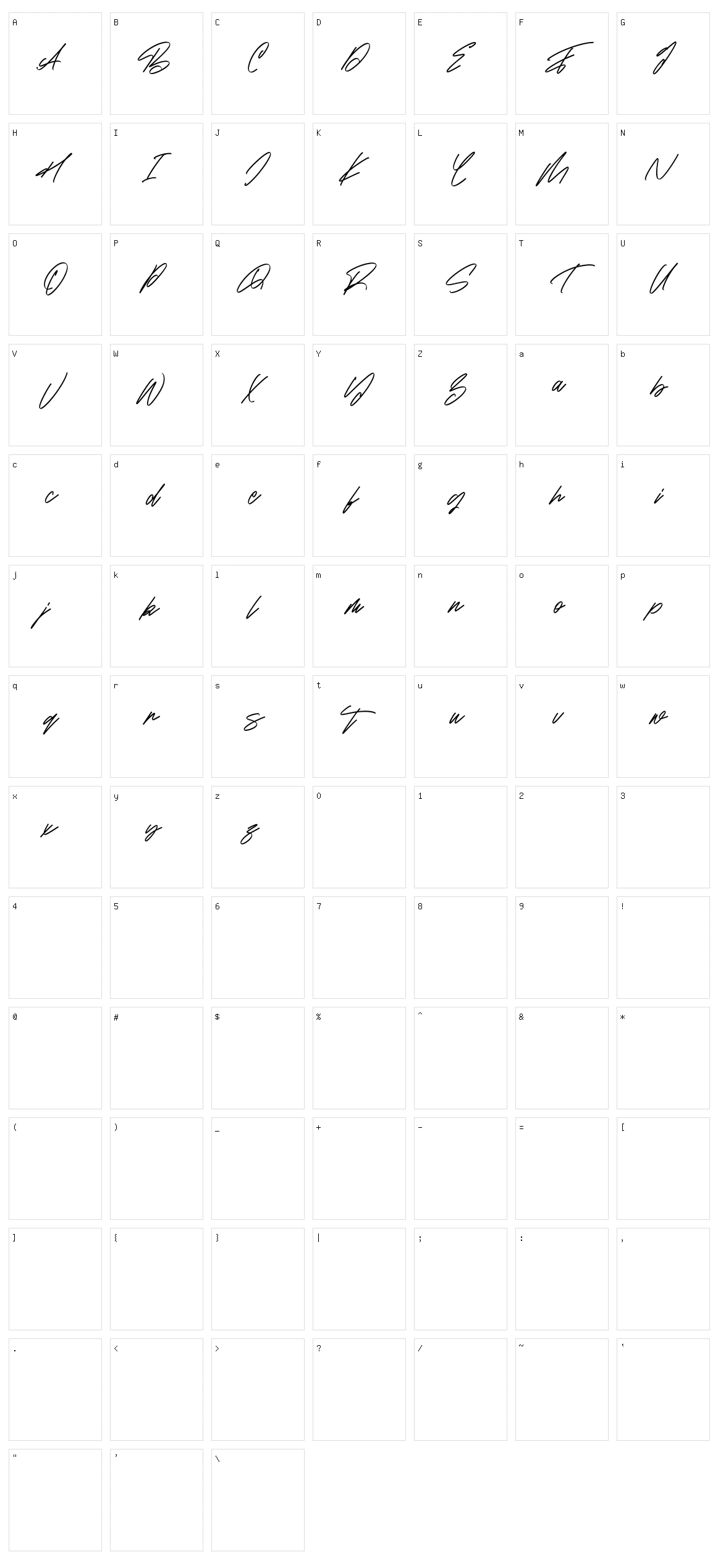 Beauty Flome Character Set