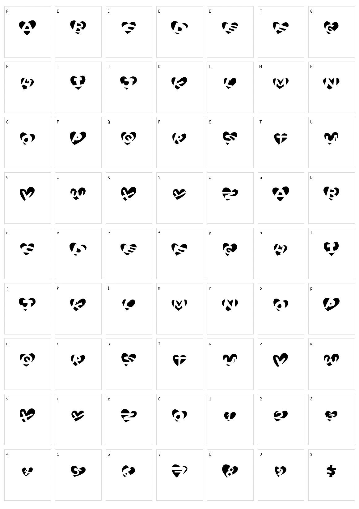Heart Baller Character Set