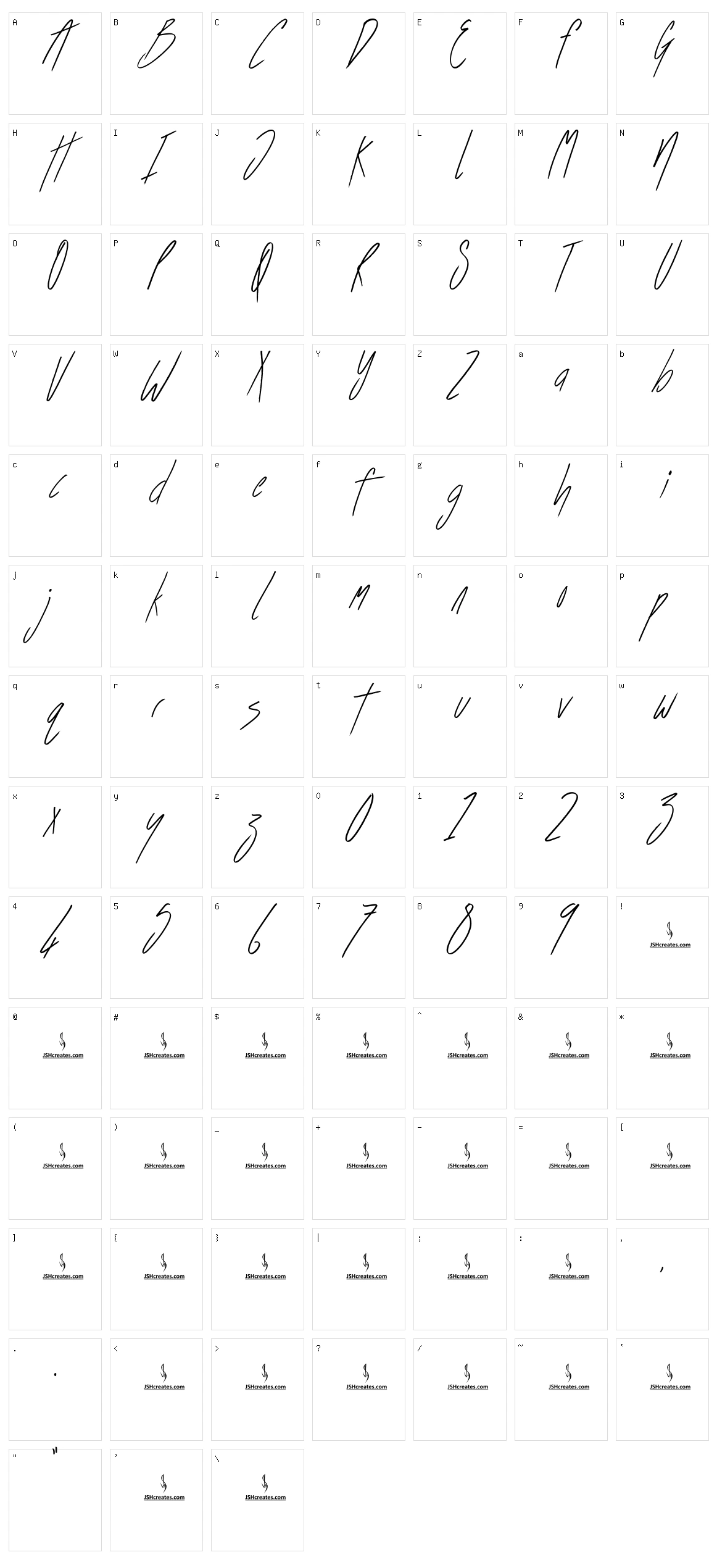Before the Storm Character Set