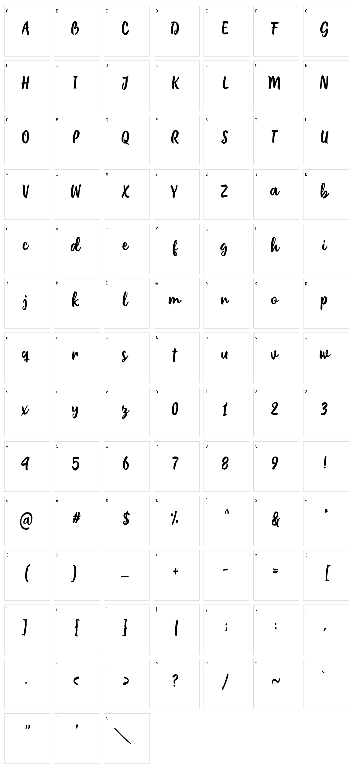 Believer Character Set