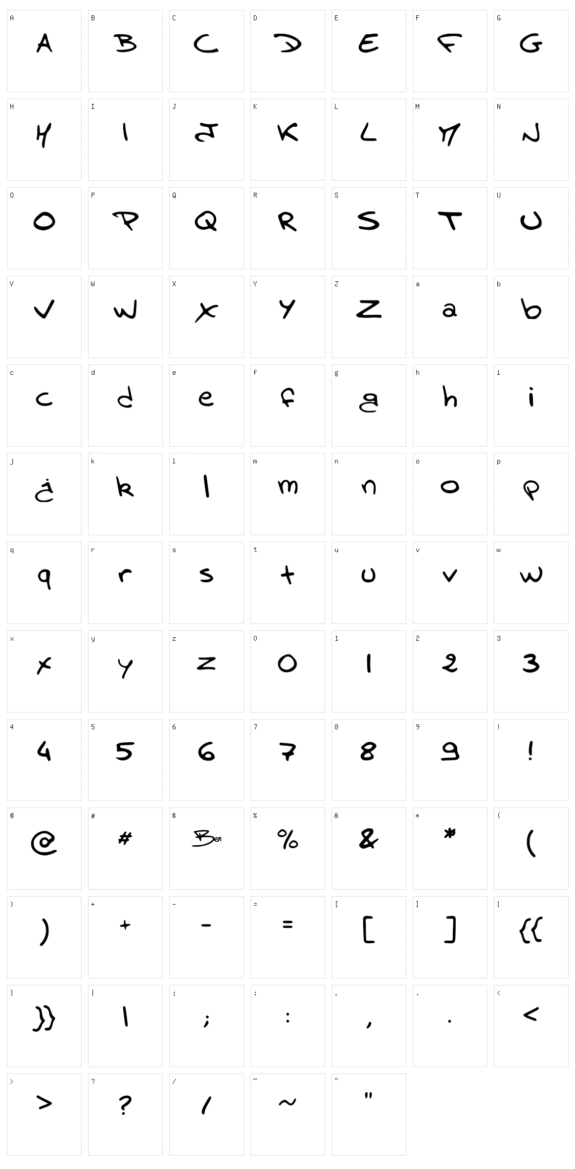 Ben Brousseau Character Set