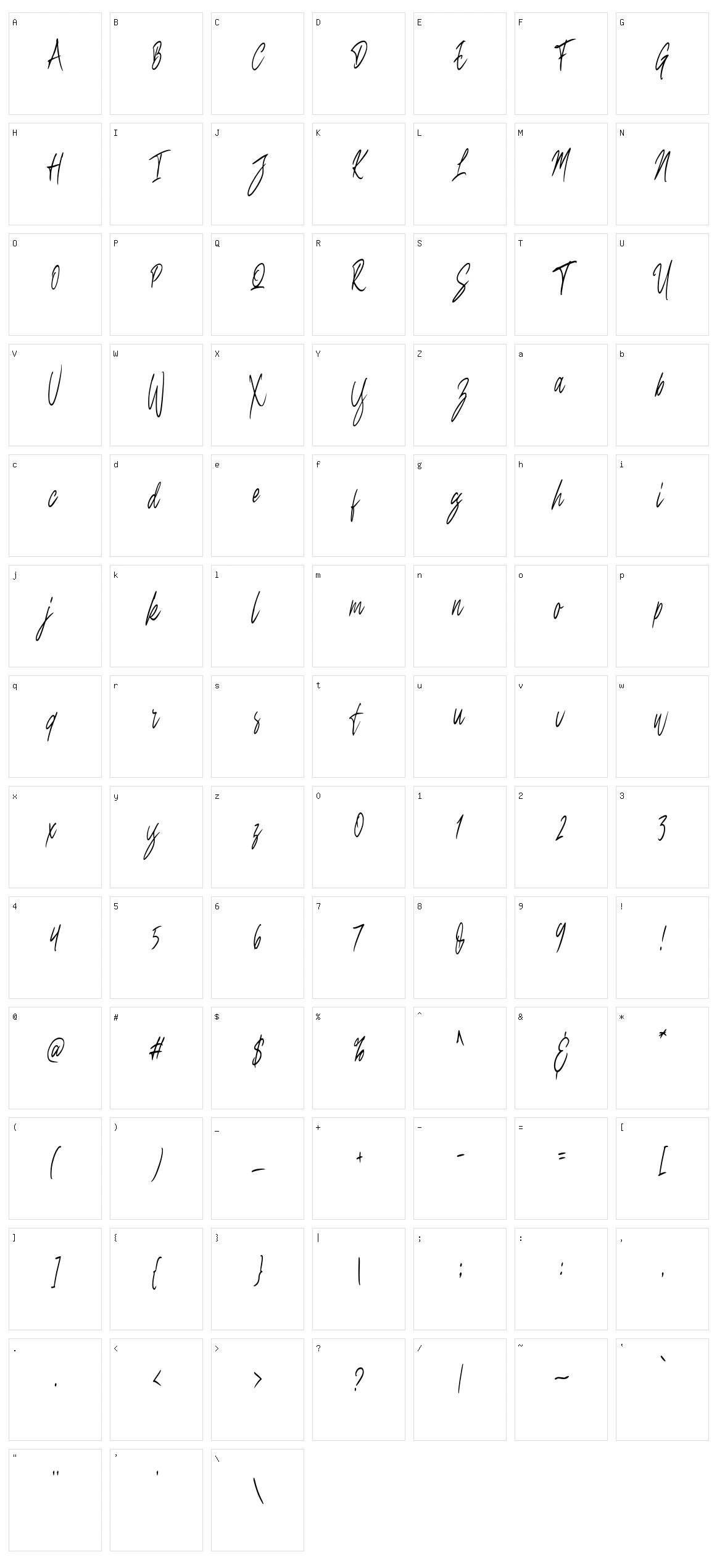 Benefits Pumpkin Script Character Set
