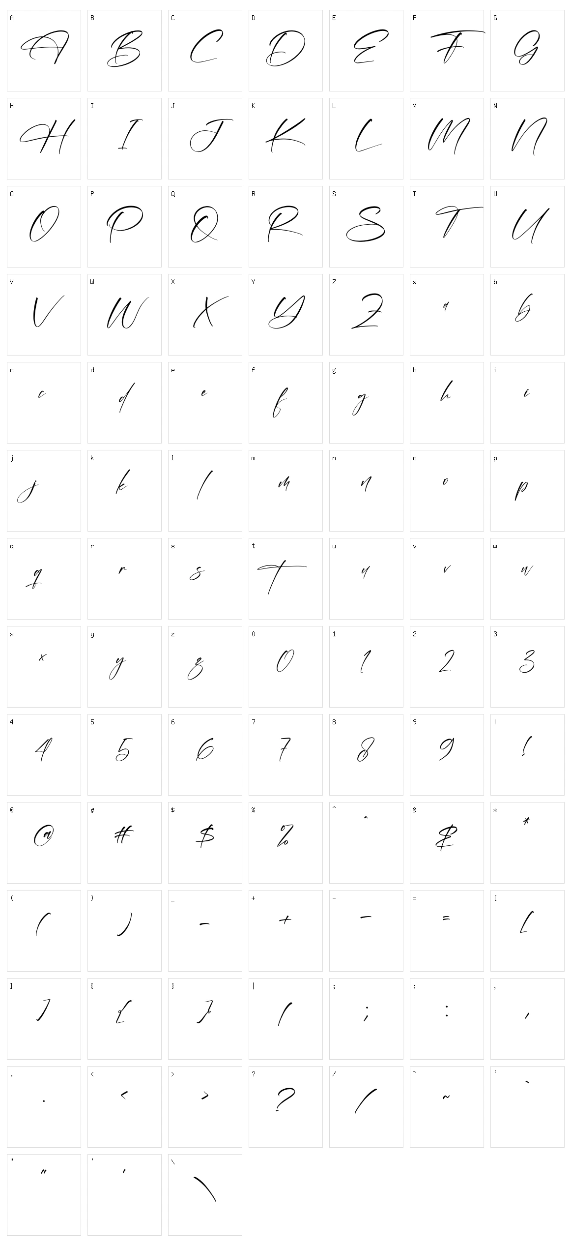 Bermingham Diamond Character Set