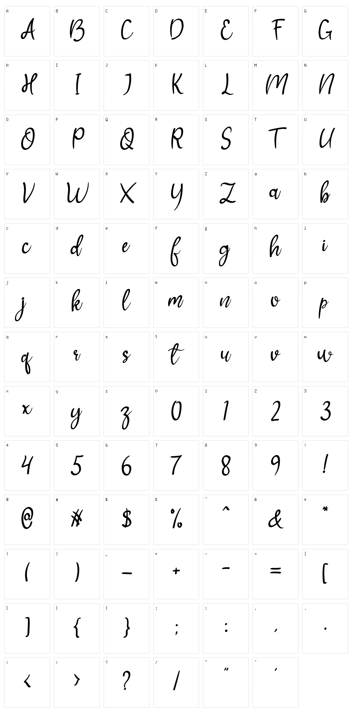 Besbogo Character Set