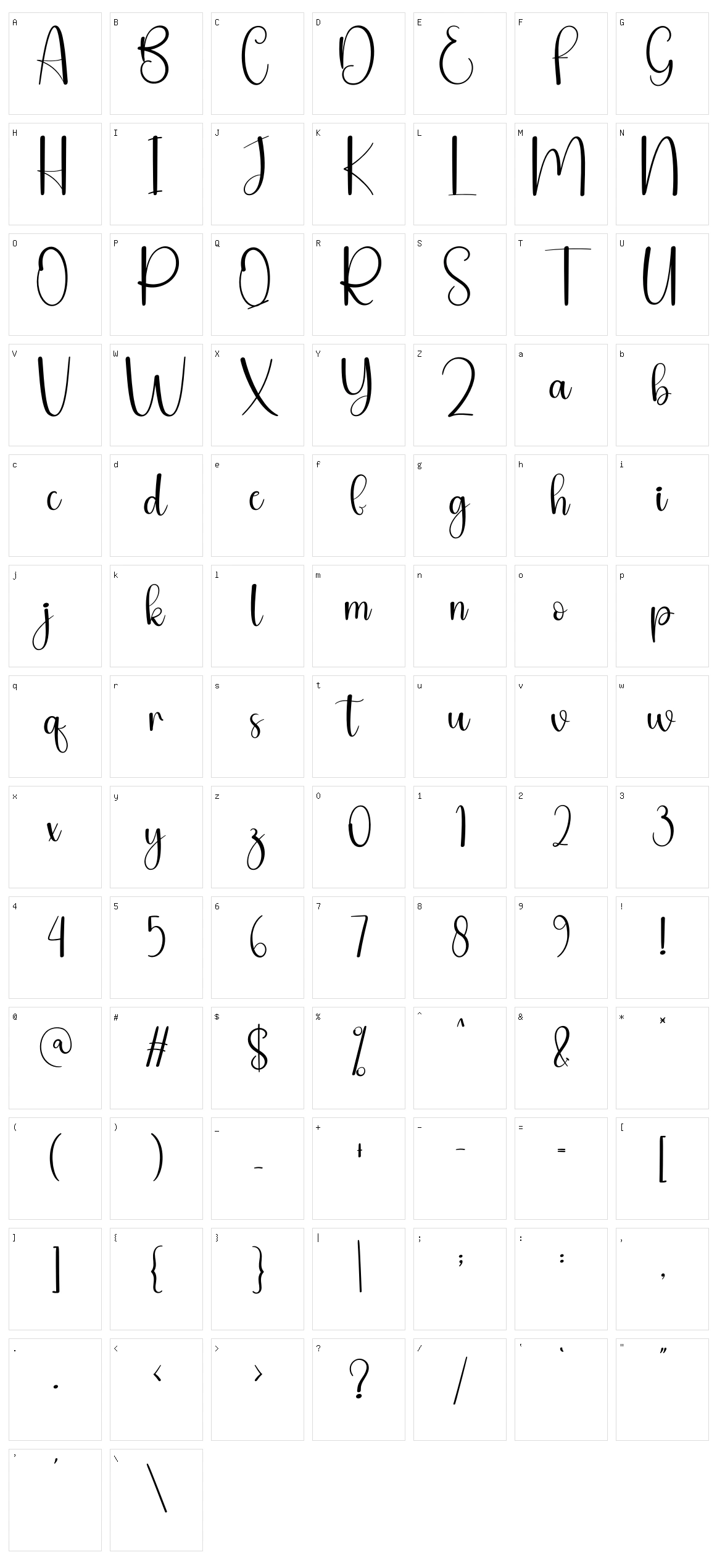 Beskem Character Set
