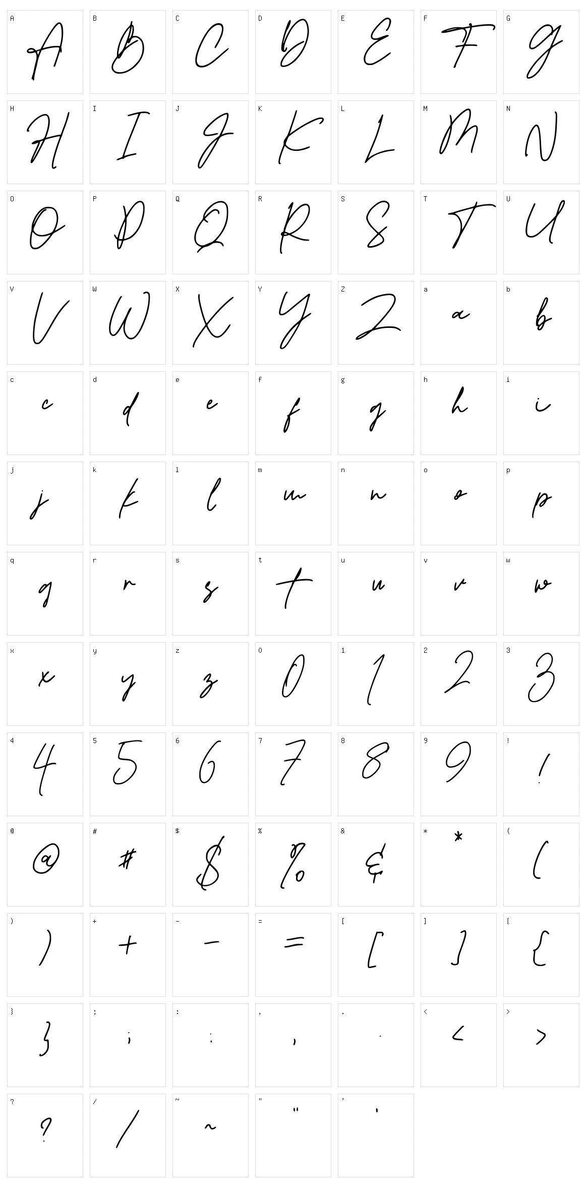 Bestermind Character Set