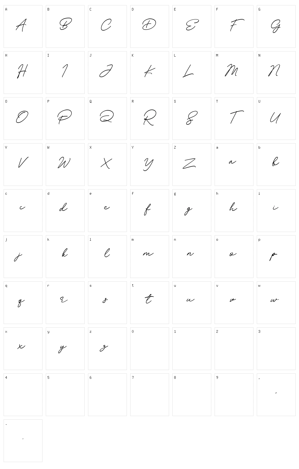 Betrand Character Set