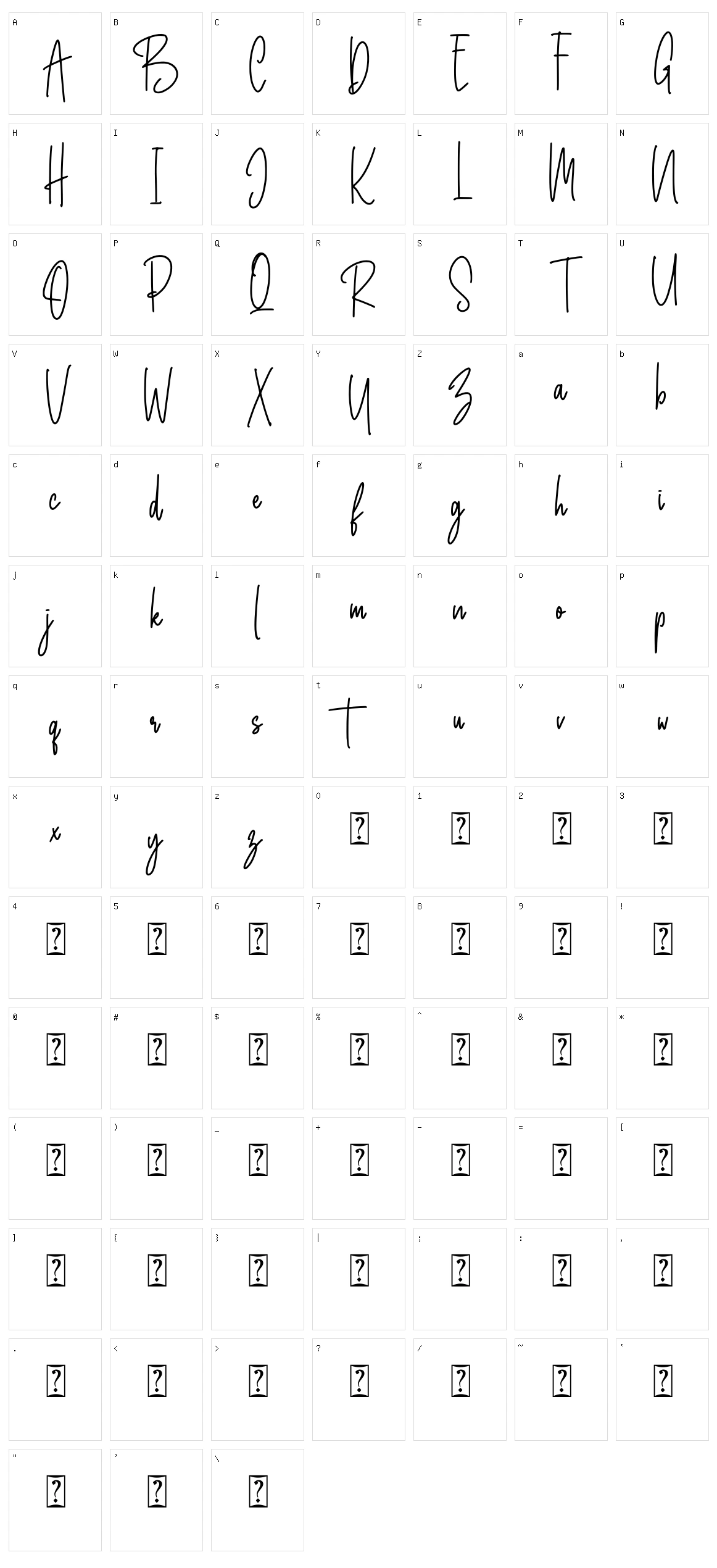 Better Caller Character Set