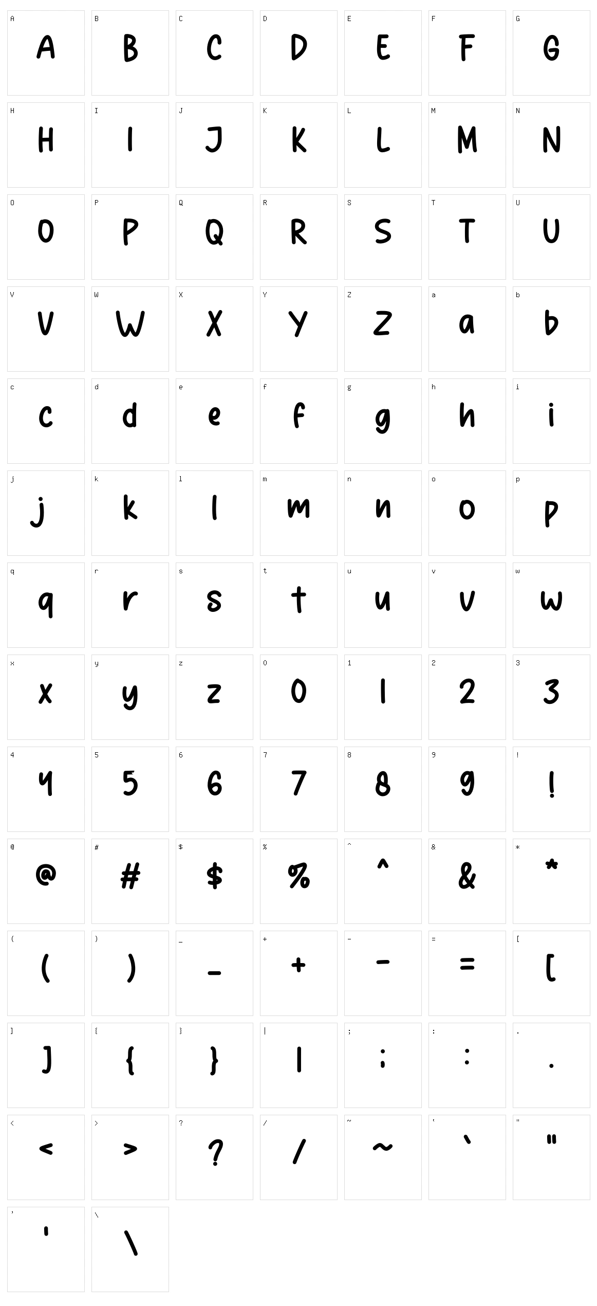 Better Day Character Set