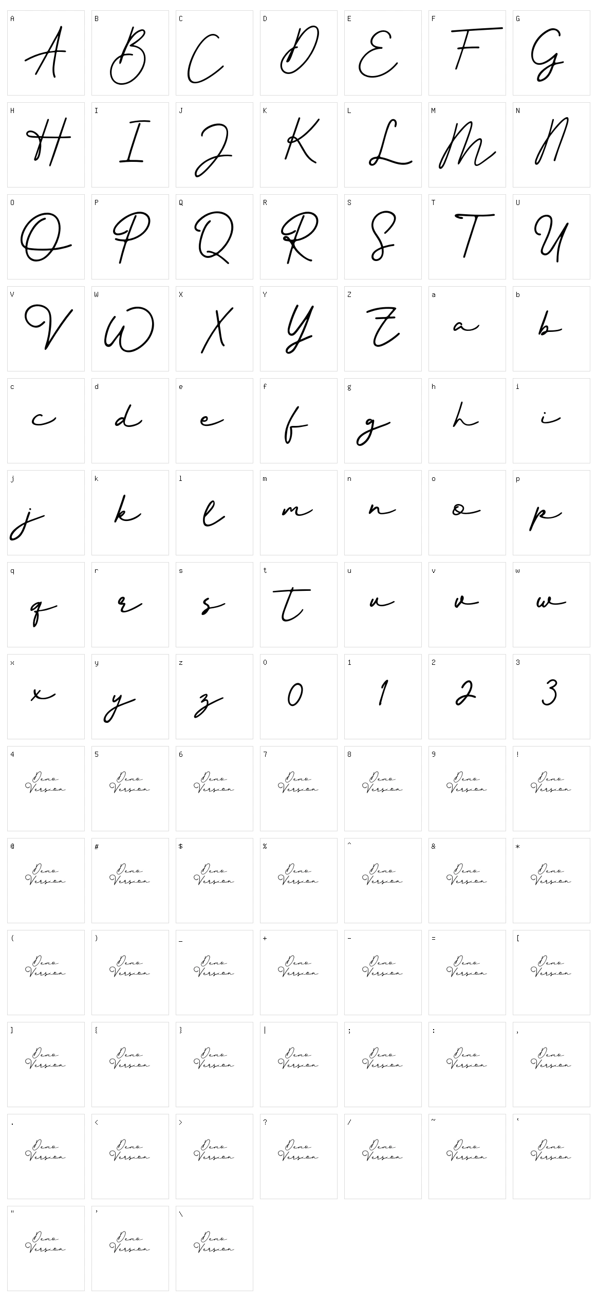 Better Signature Character Set