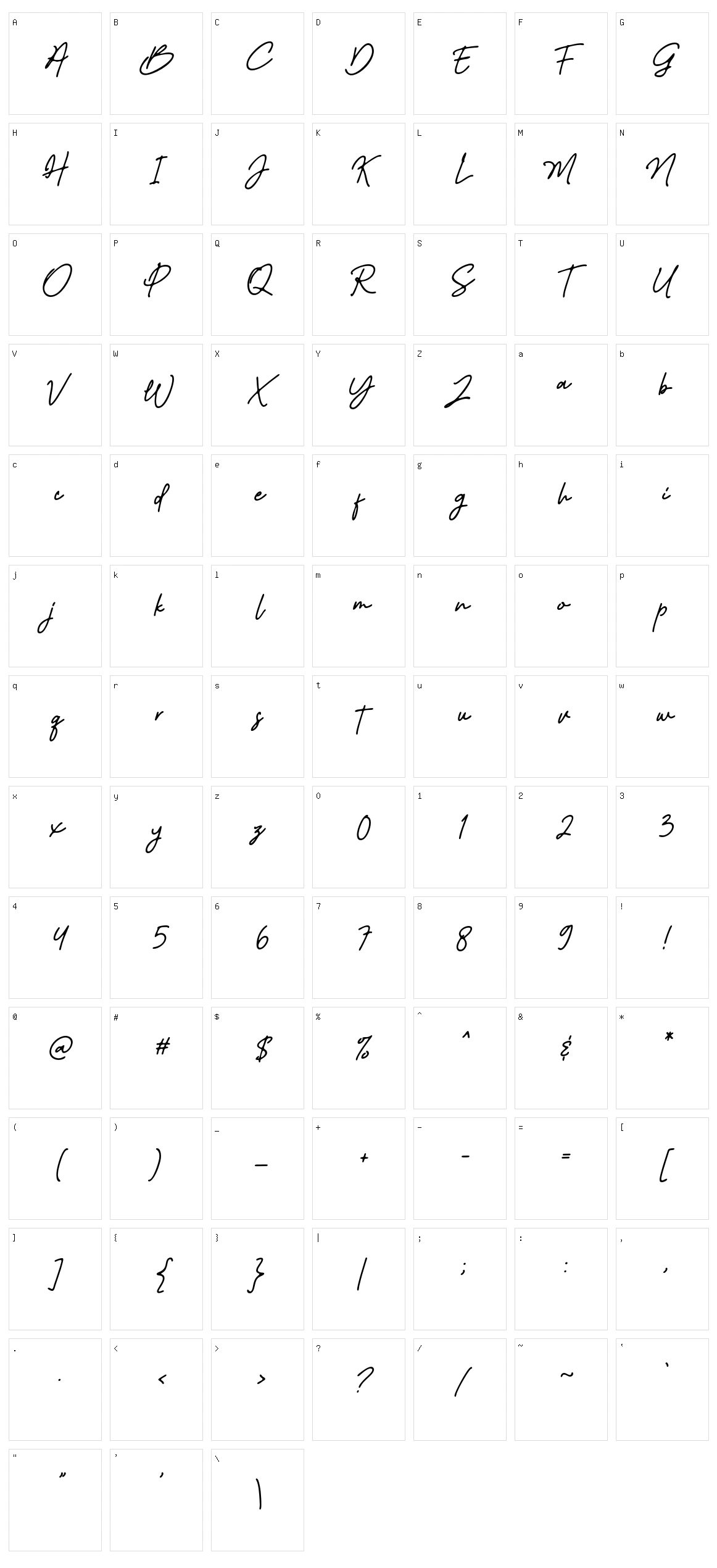 Better Yesterday Character Set