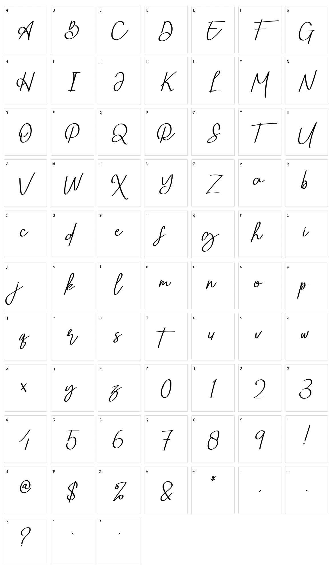 Betterway Character Set