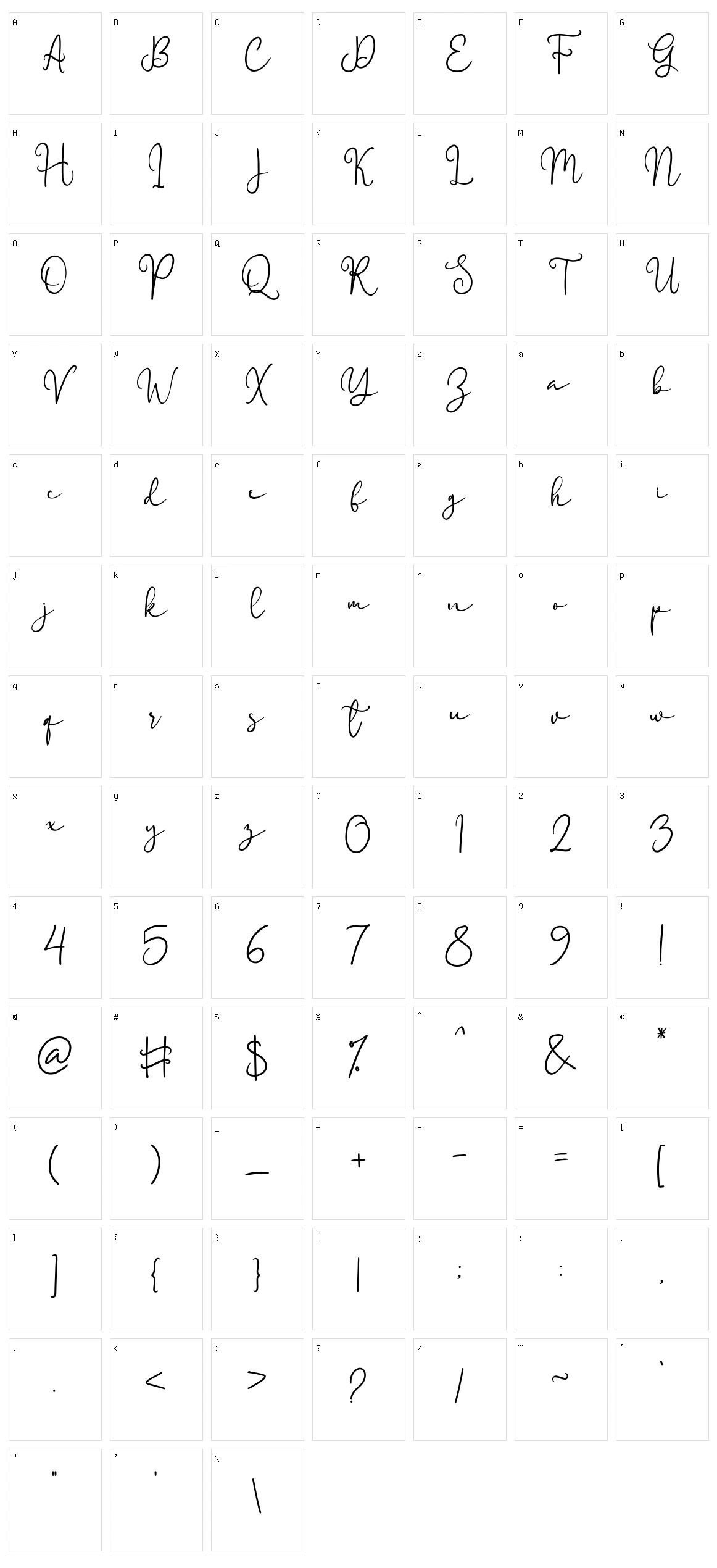 Beutroh Character Set
